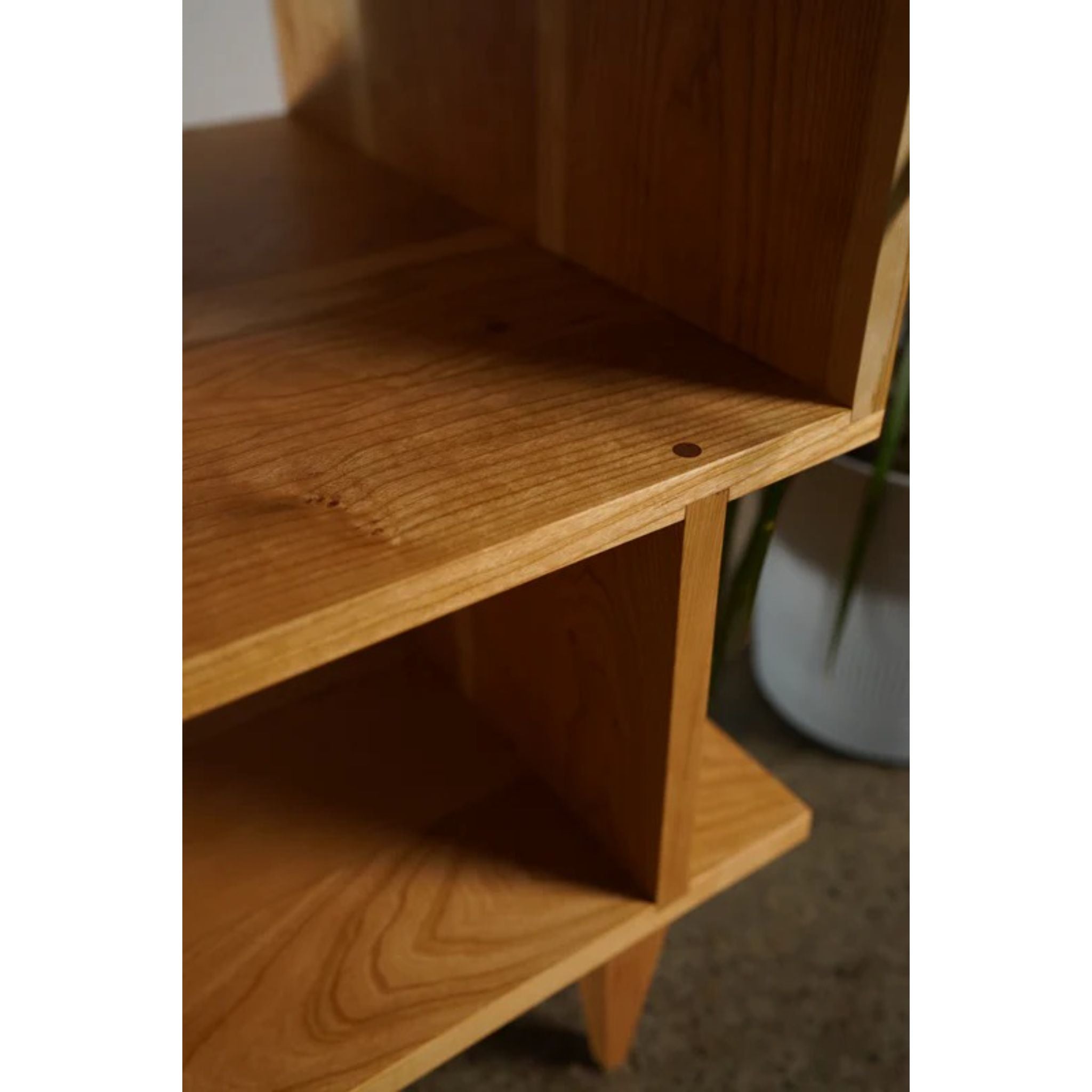 3-Tier Offstack End Table ET11 Closeup View by Tomfoolery Wood Co