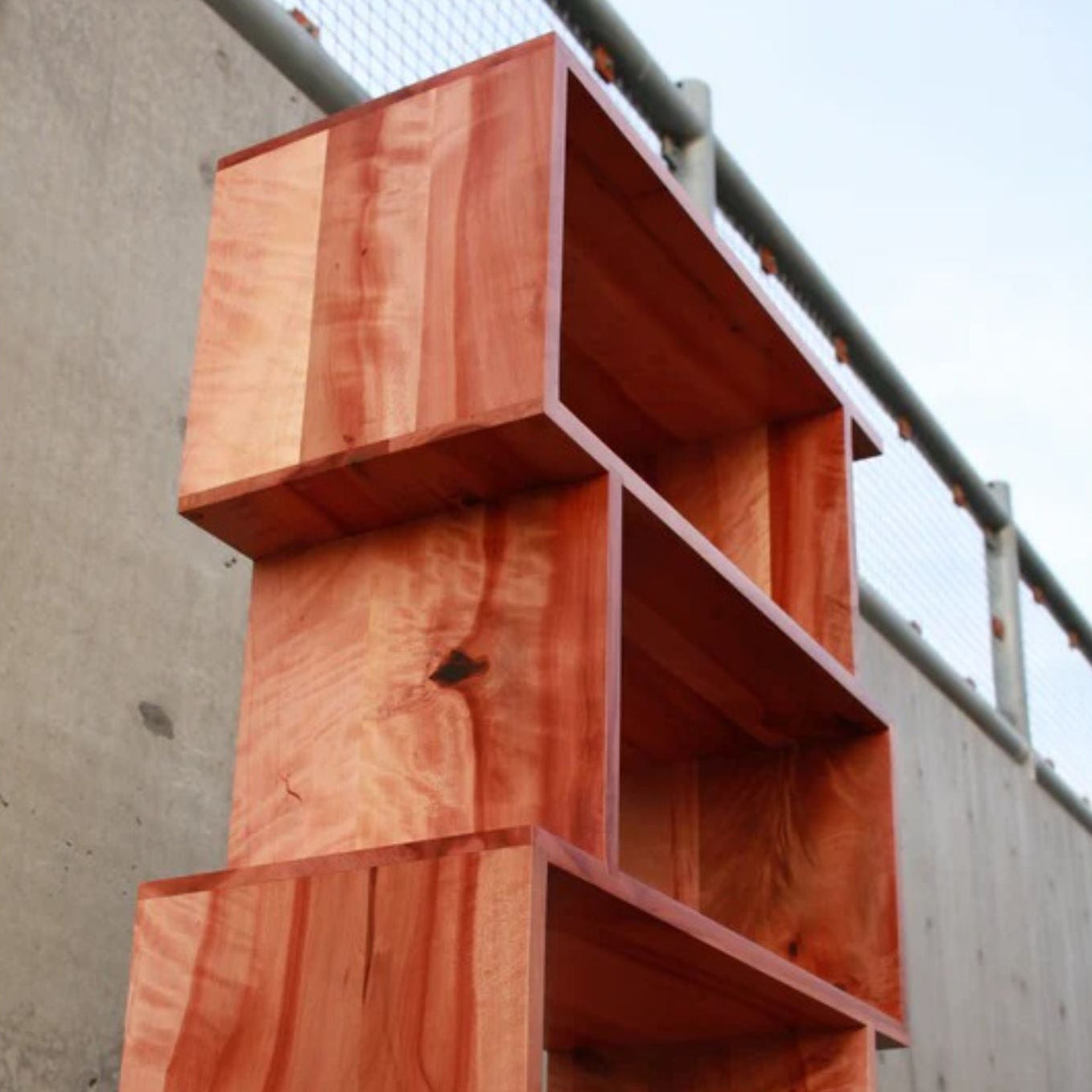 5 Tier Offstack Bookcase BC28 3 Left Side Up View by Tomfoolery Wood Co