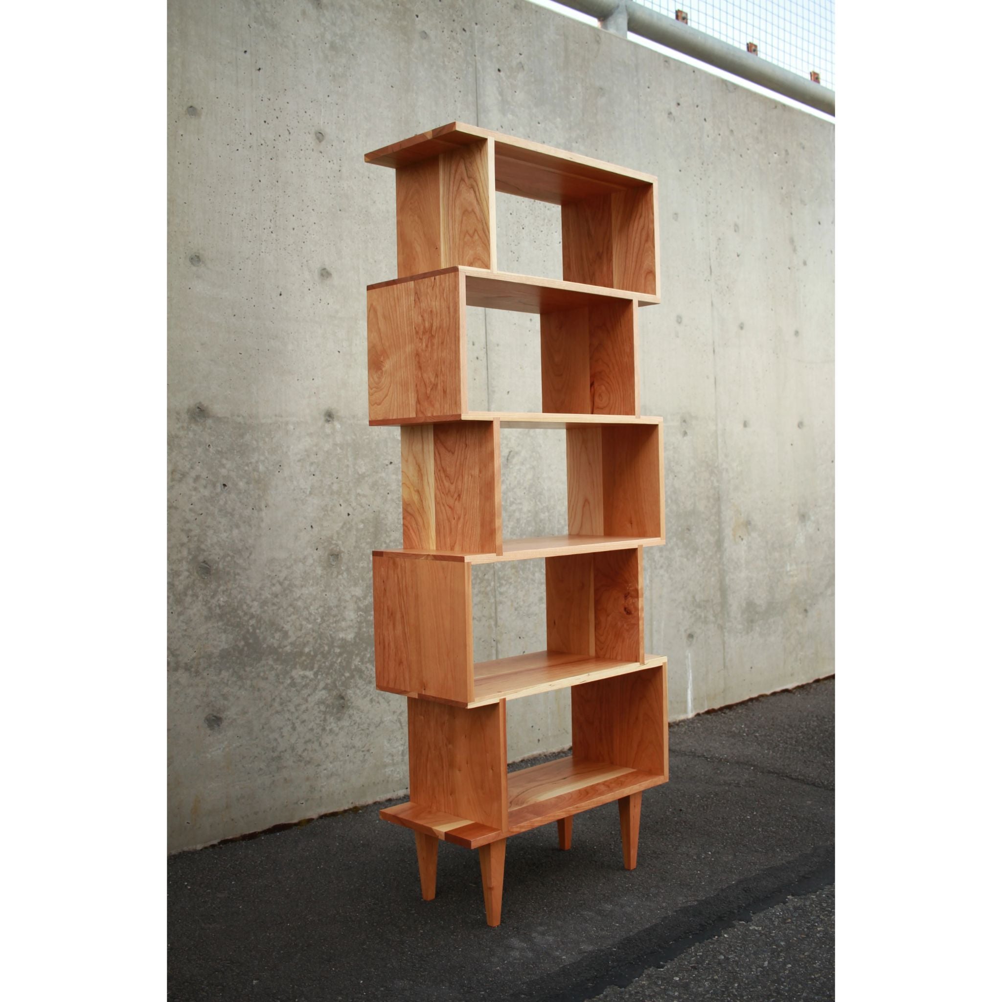 6 Tier Offstack Bookcase BC26 Full View by Tomfoolery Wood Co