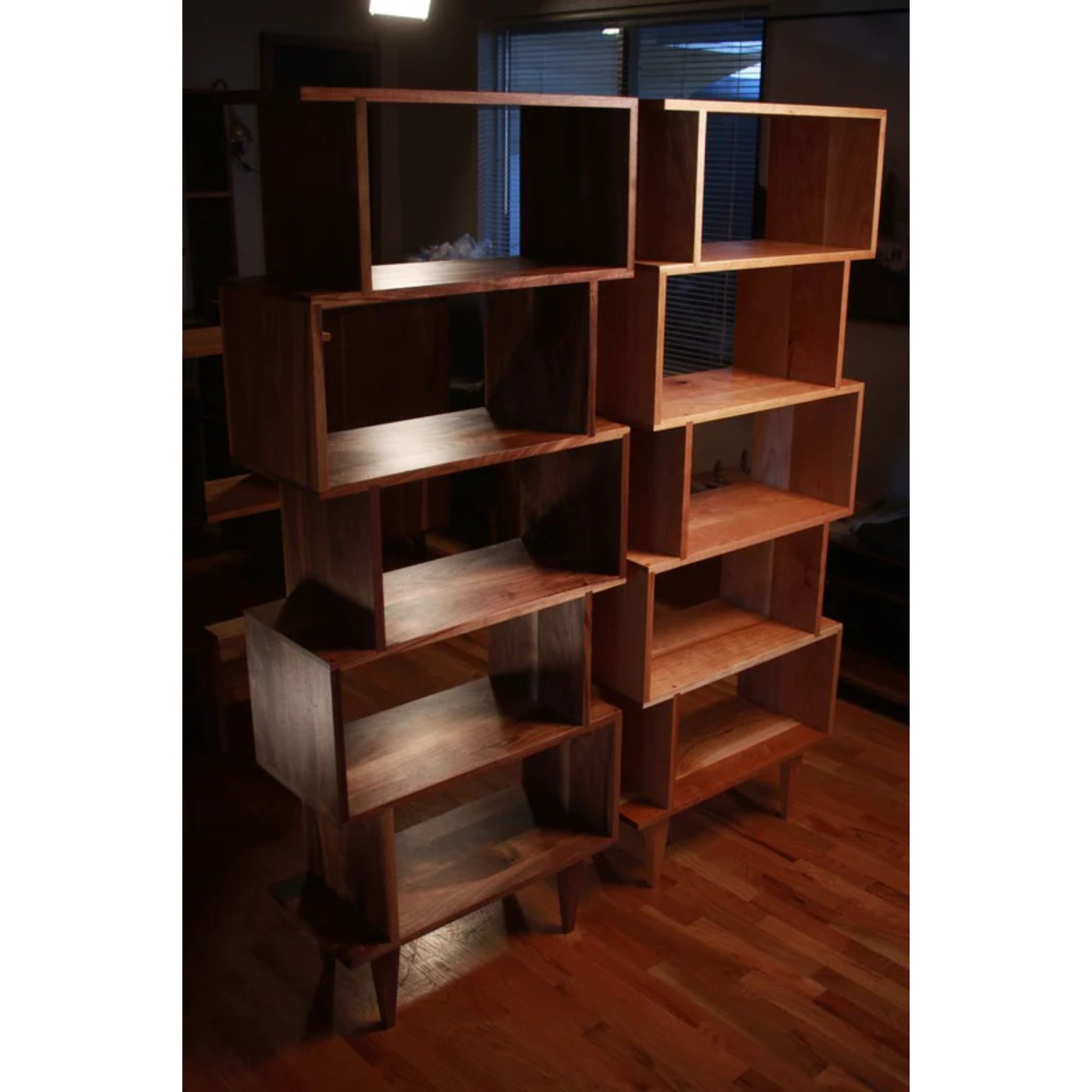 6 Tier Omni Offstack Bookcase BC31 Side View by Tomfoolery Wood Co