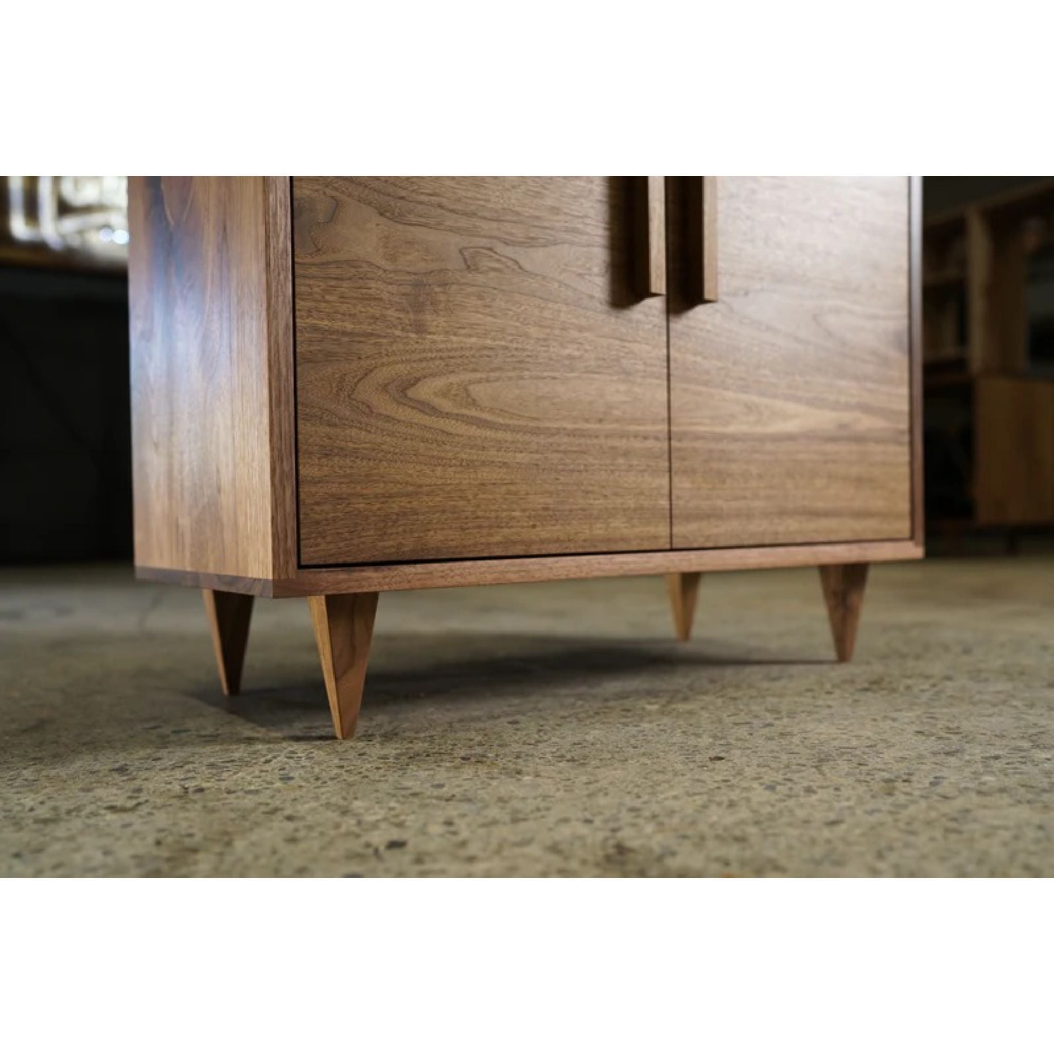 Alden Cabinet 2 Drawers CB02 Bottom View by Tomfoolery Wood Co