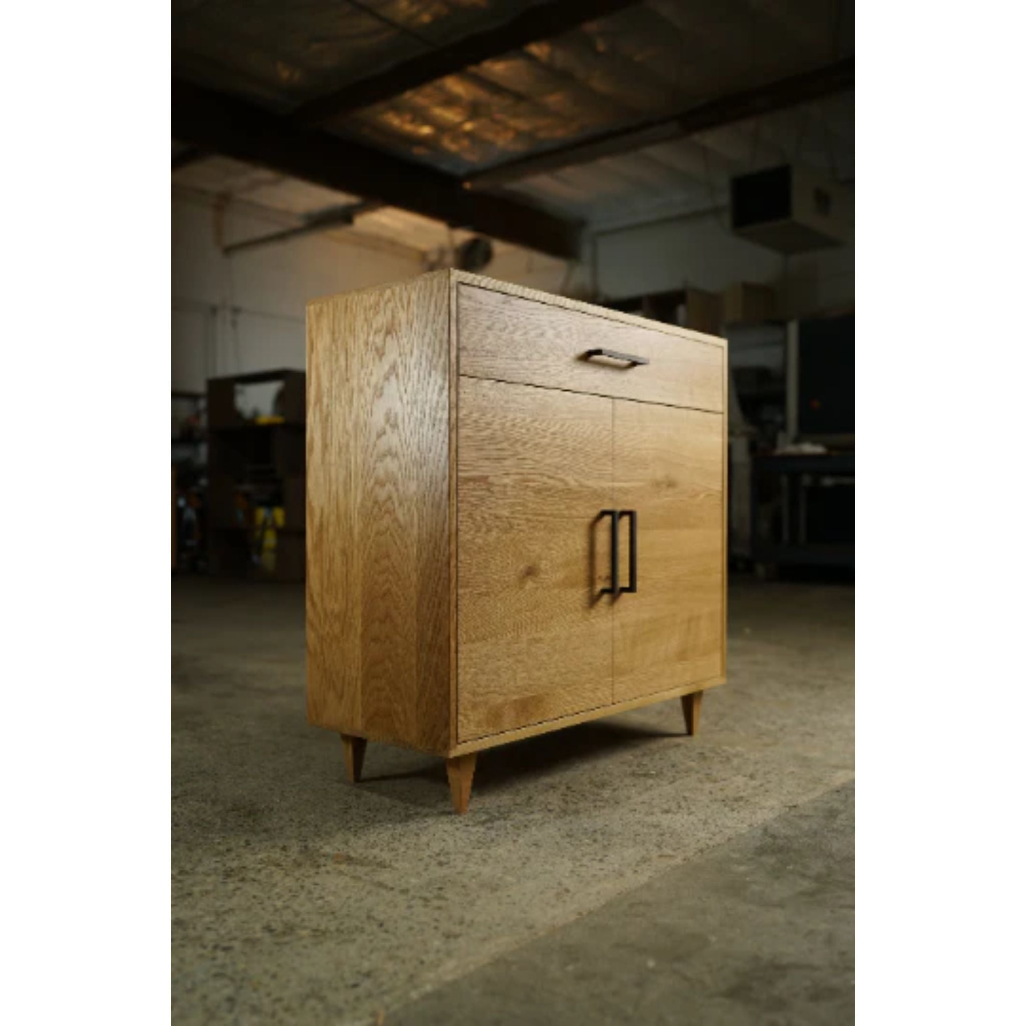 Alden Cabinet Alt1 CB06 Side View by Tomfoolery Wood Co