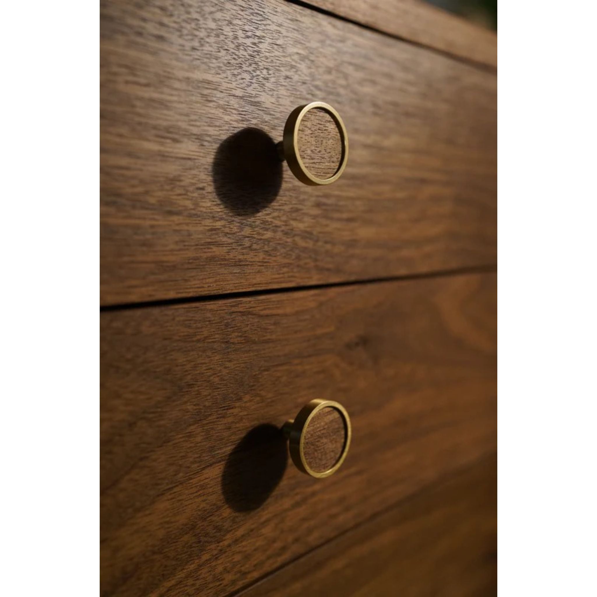 Armocido Buffet CN36 Drawers Handle Closeup View by Tomfoolery Wood Co