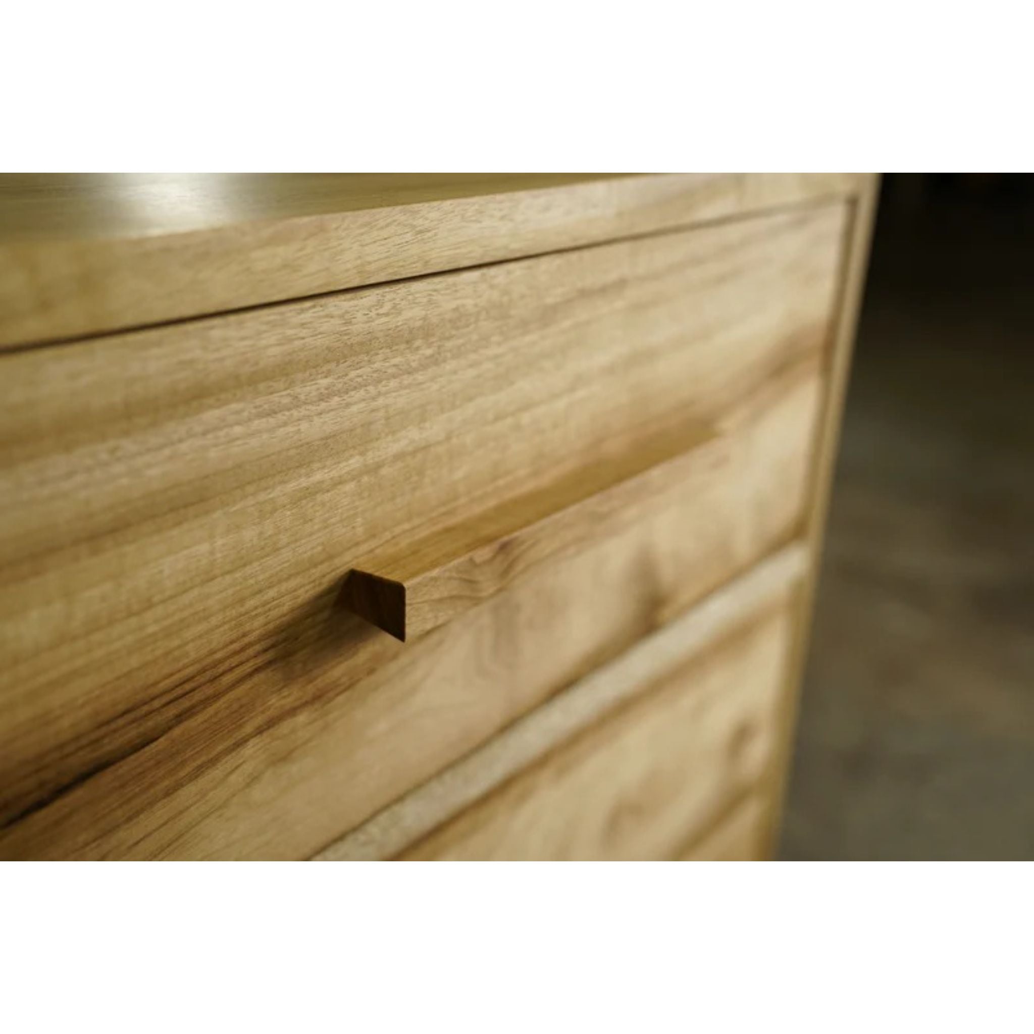 Bakewell Filing Cabinet CB09 Drawer Closeup View by Tomfoolery Wood Co
