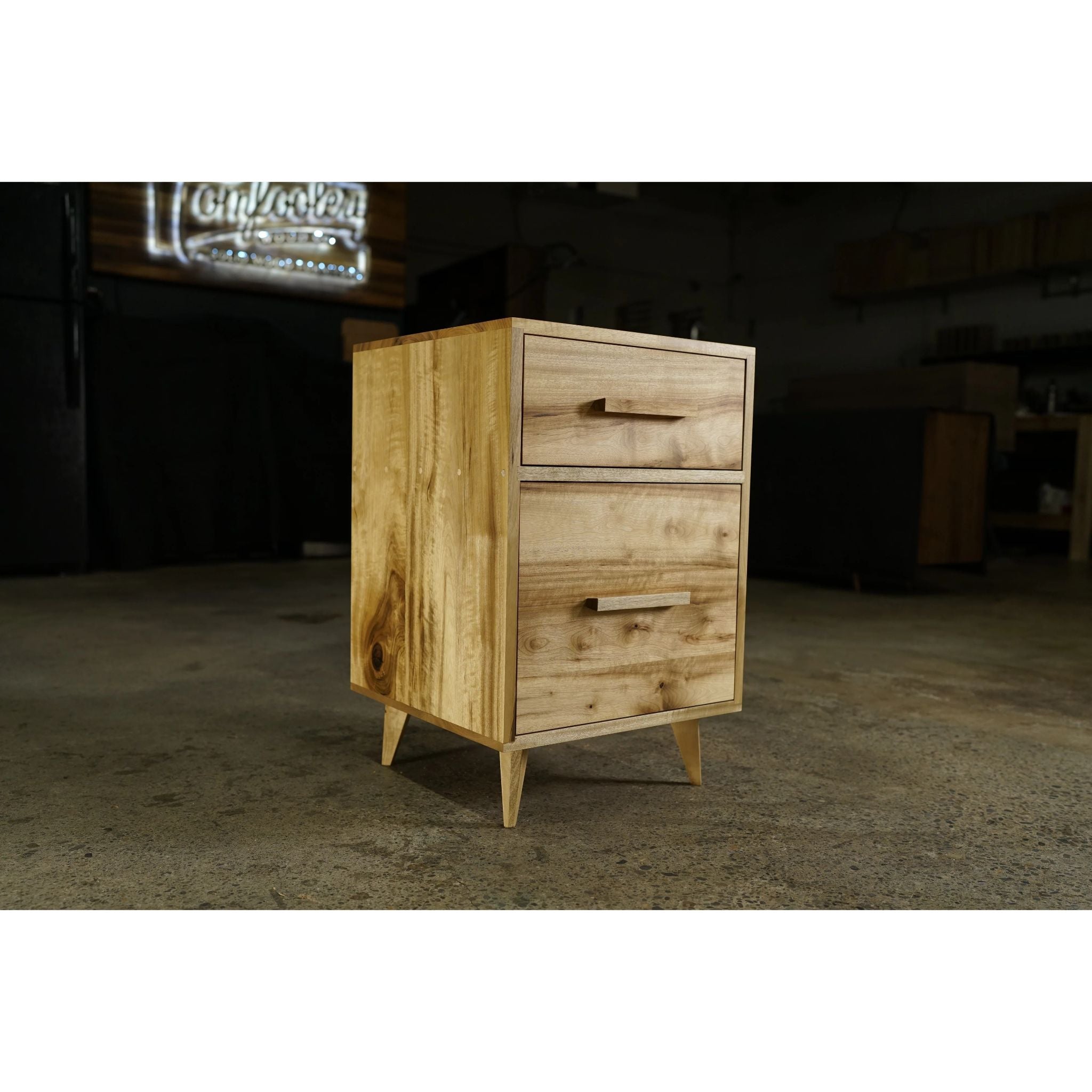 Bakewell Filing Cabinet CB09 Full View by Tomfoolery Wood Co