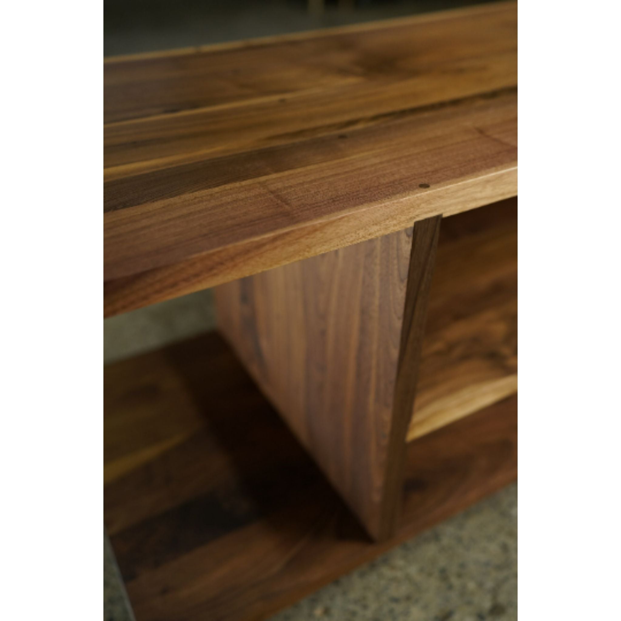 Batanian Console Table CN28 Top Closeup View by Tomfoolery Wood Co