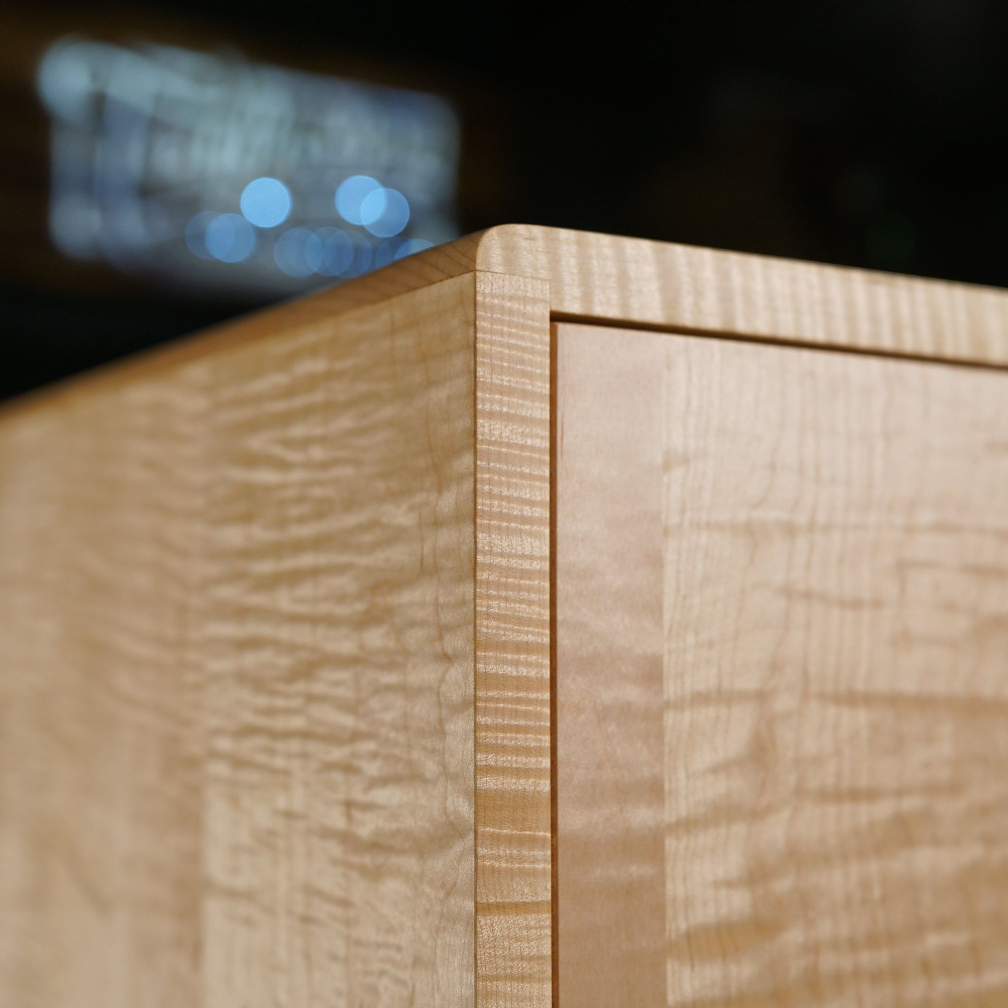 Bell Console 96W CN07 Left Corner View by Tomfoolery Wood Co