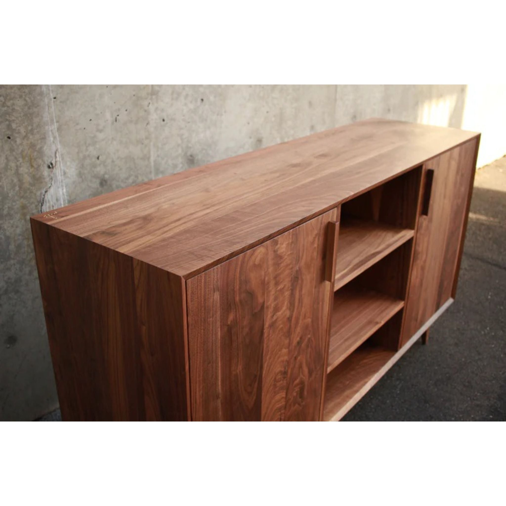 Biglione Console CN73 Top Side View by Tomfoolery Wood Co