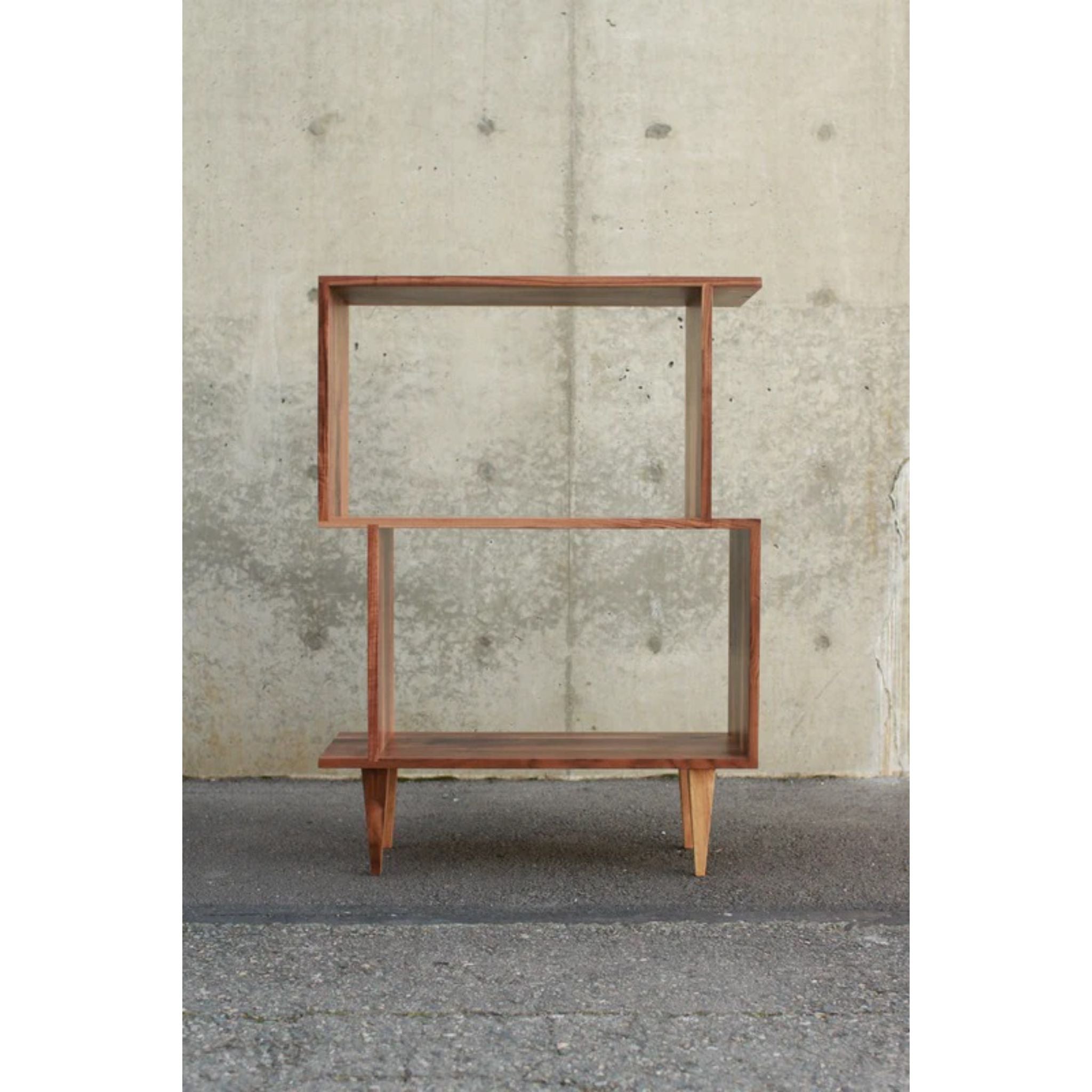 Boot Offstack Bookcase BC23 Full Front View by Tomfoolery Wood Co