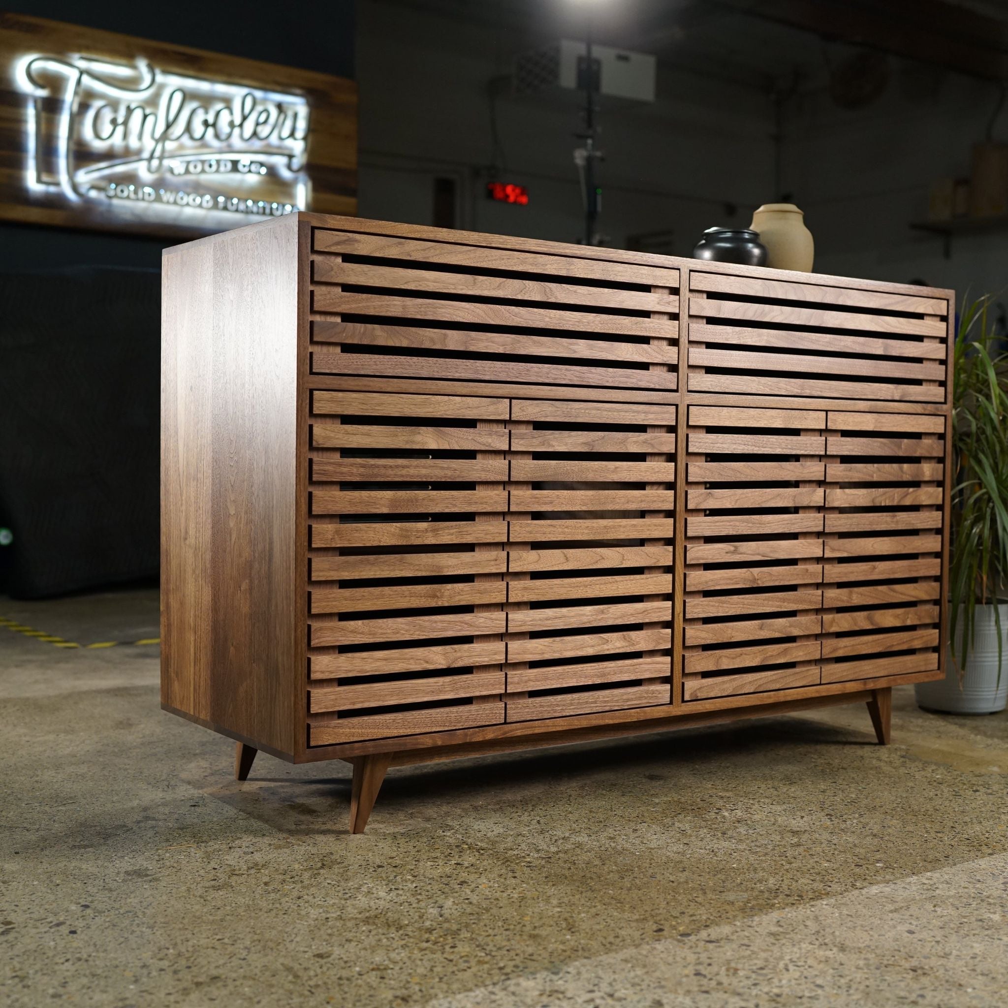 Bork Console 2.0 CN09 Front View by Tomfoolery Wood Co