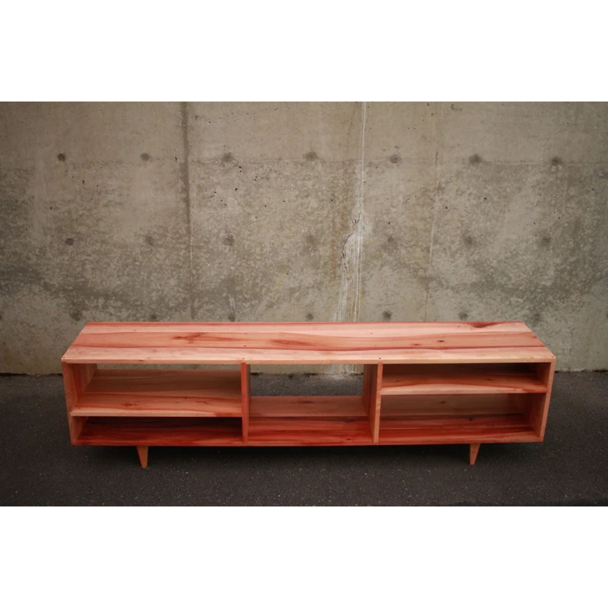 Braca Media Console CN37 Front View by Tomfoolery Wood Co