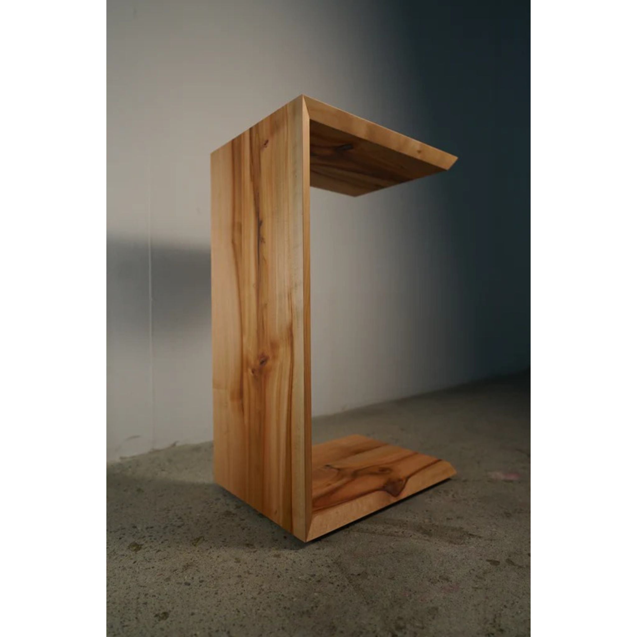 C-Table End Table TB02 Full View by Tomfoolery Wood Co