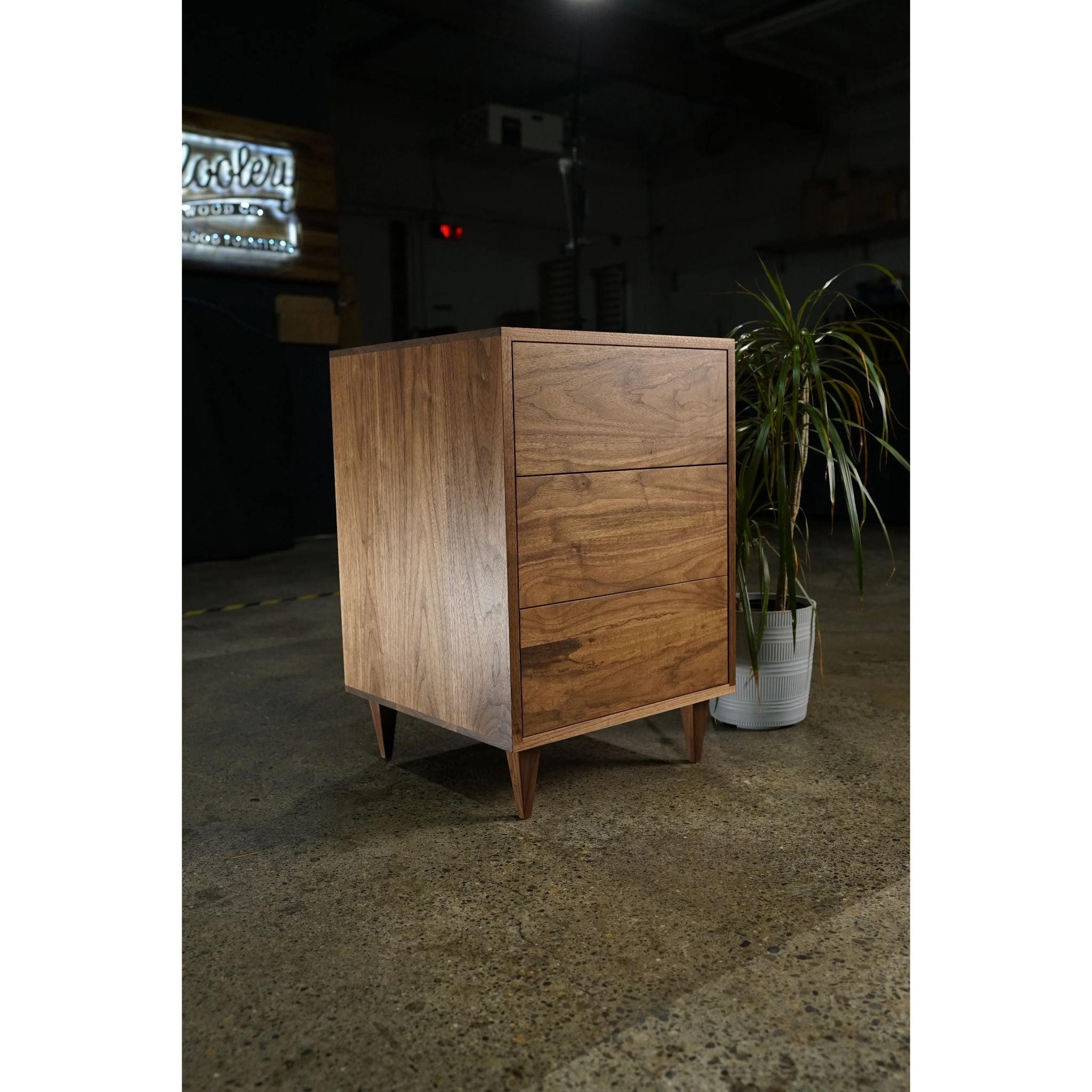 Chest of Drawers 3 Drawer DR10 Full View by Tomfoolery Wood Co