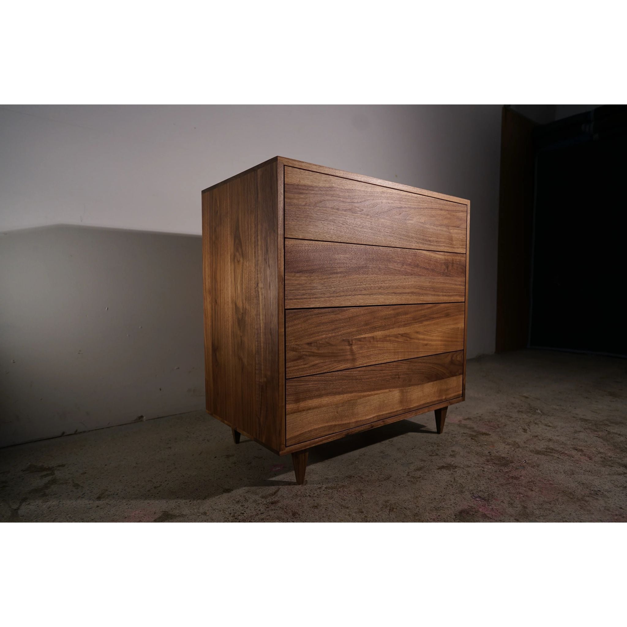 Chest of Drawers 4 Drawer DR08 Full View by Tomfoolery Wood Co