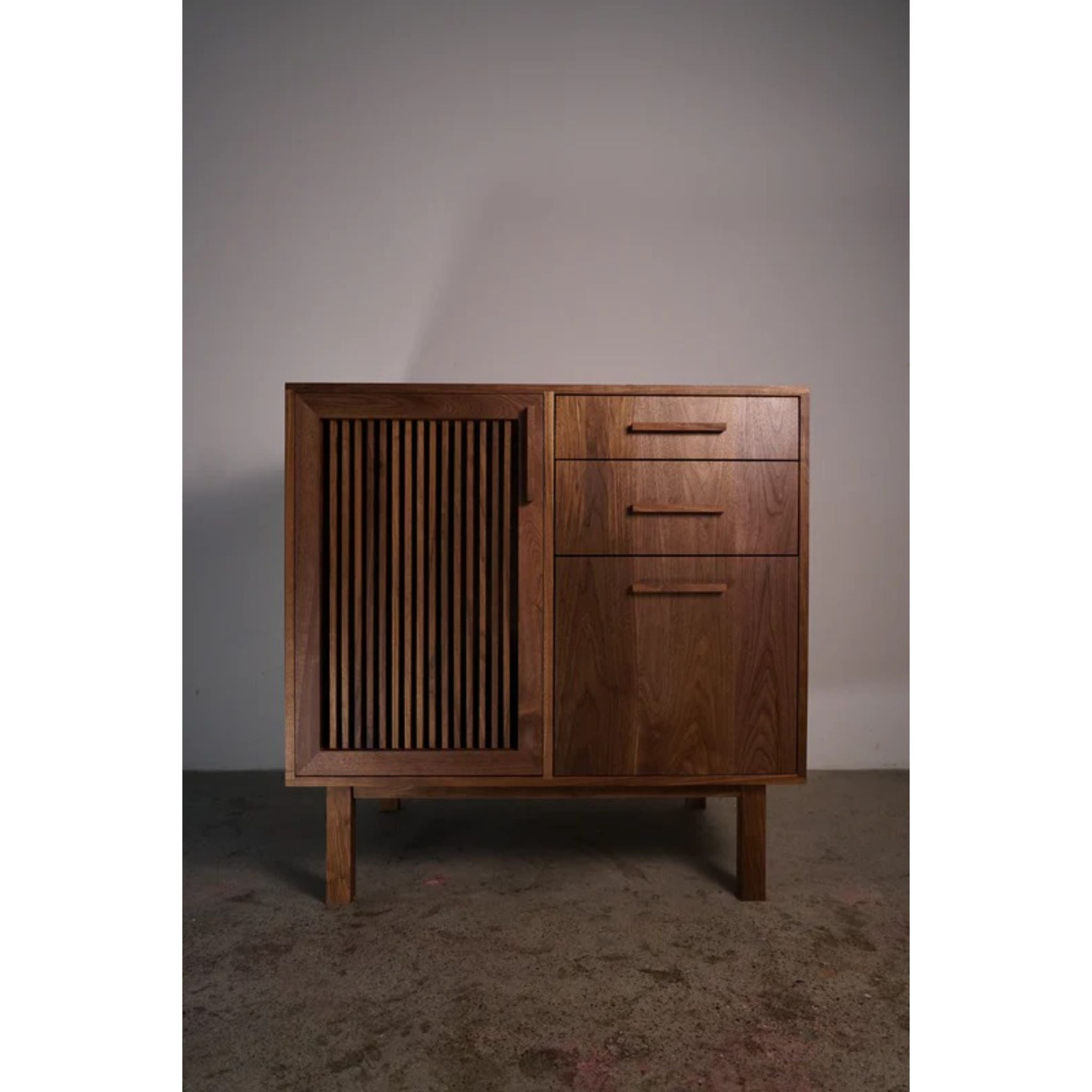 Connolly Bar Cabinet BR15 Front View by Tomfoolery Wood Co