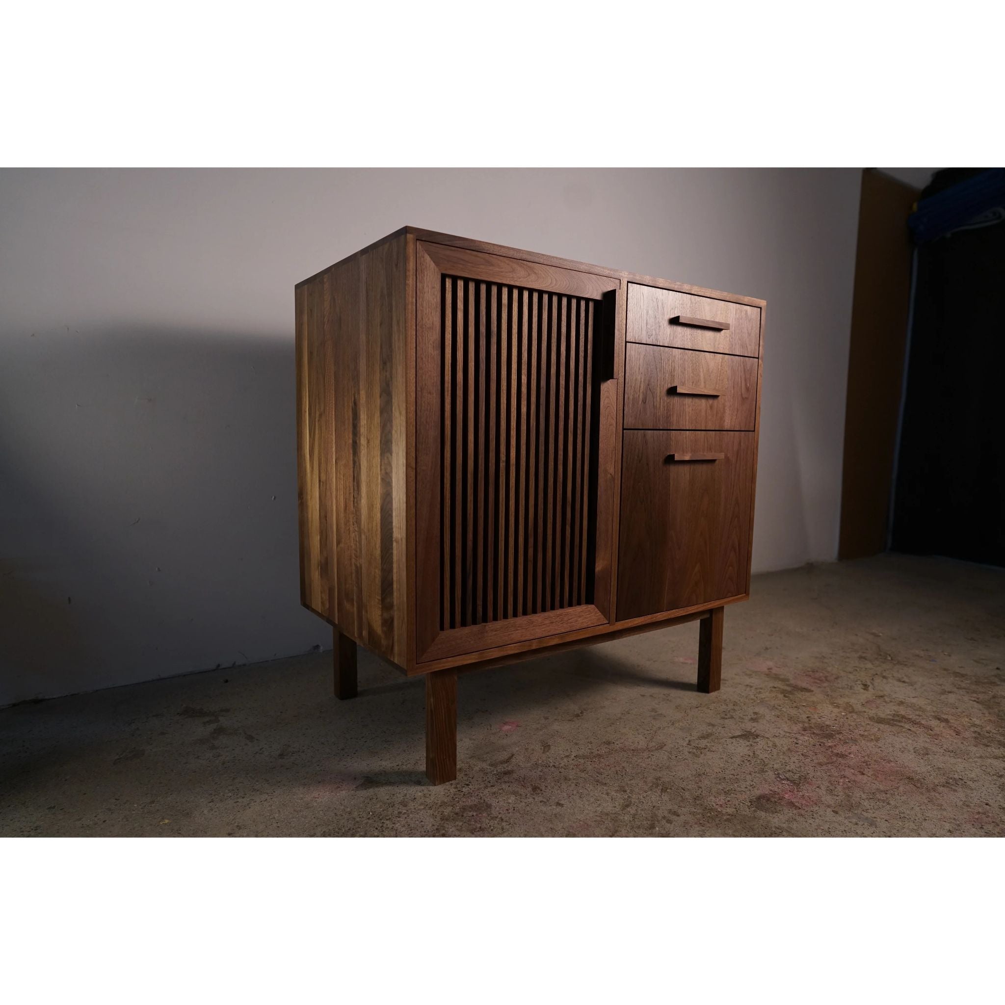 Connolly Bar Cabinet BR15 Full View by Tomfoolery Wood Co