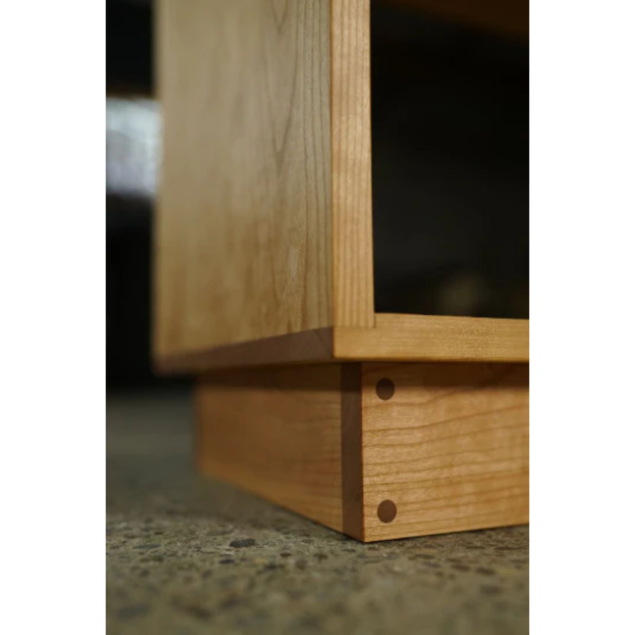 Corner Offstack Bookcase Balanced BC10 Bottom View by Tomfoolery Wood Co