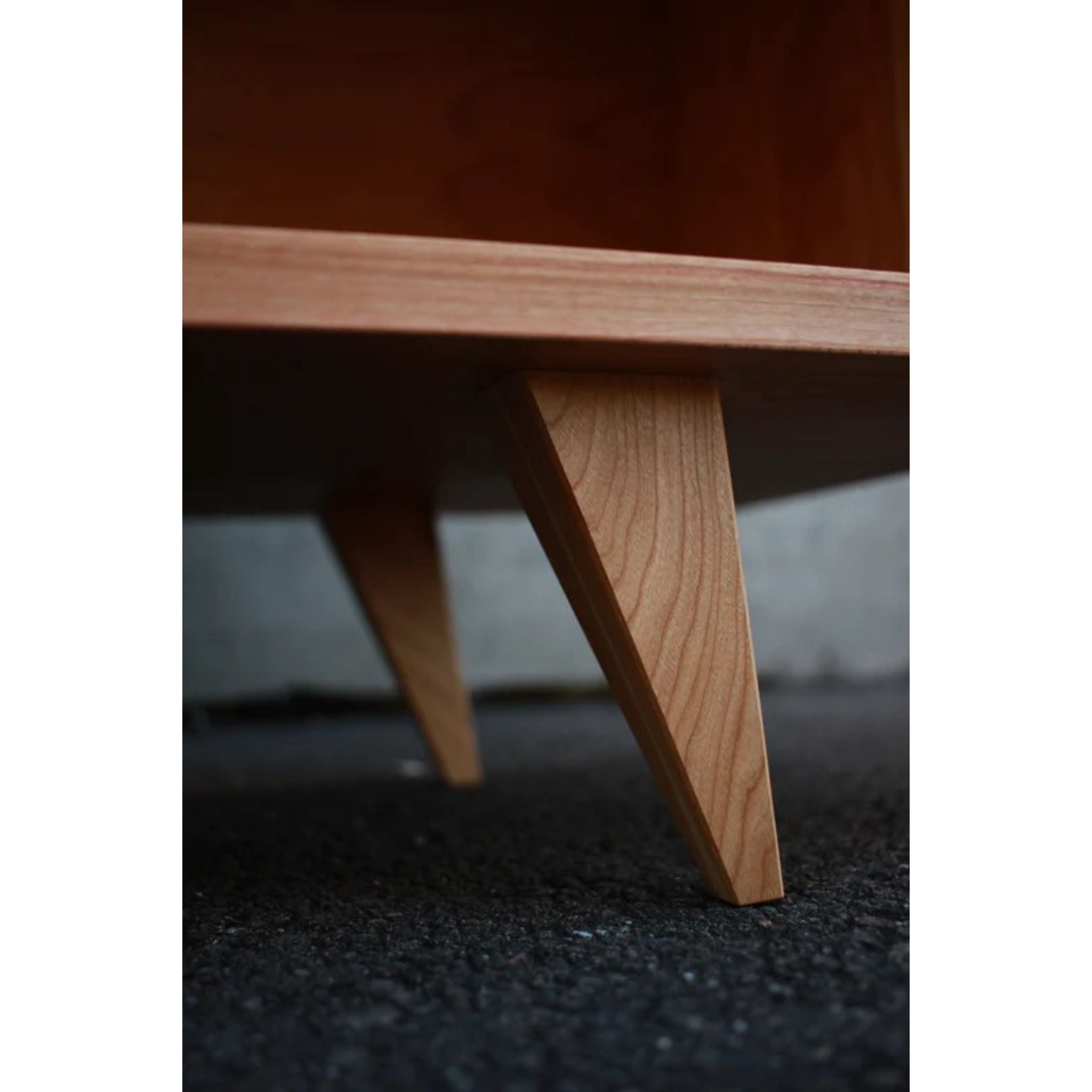 Couzens Vinyl Console CN77 Bottom Side View by Tomfoolery Wood Co