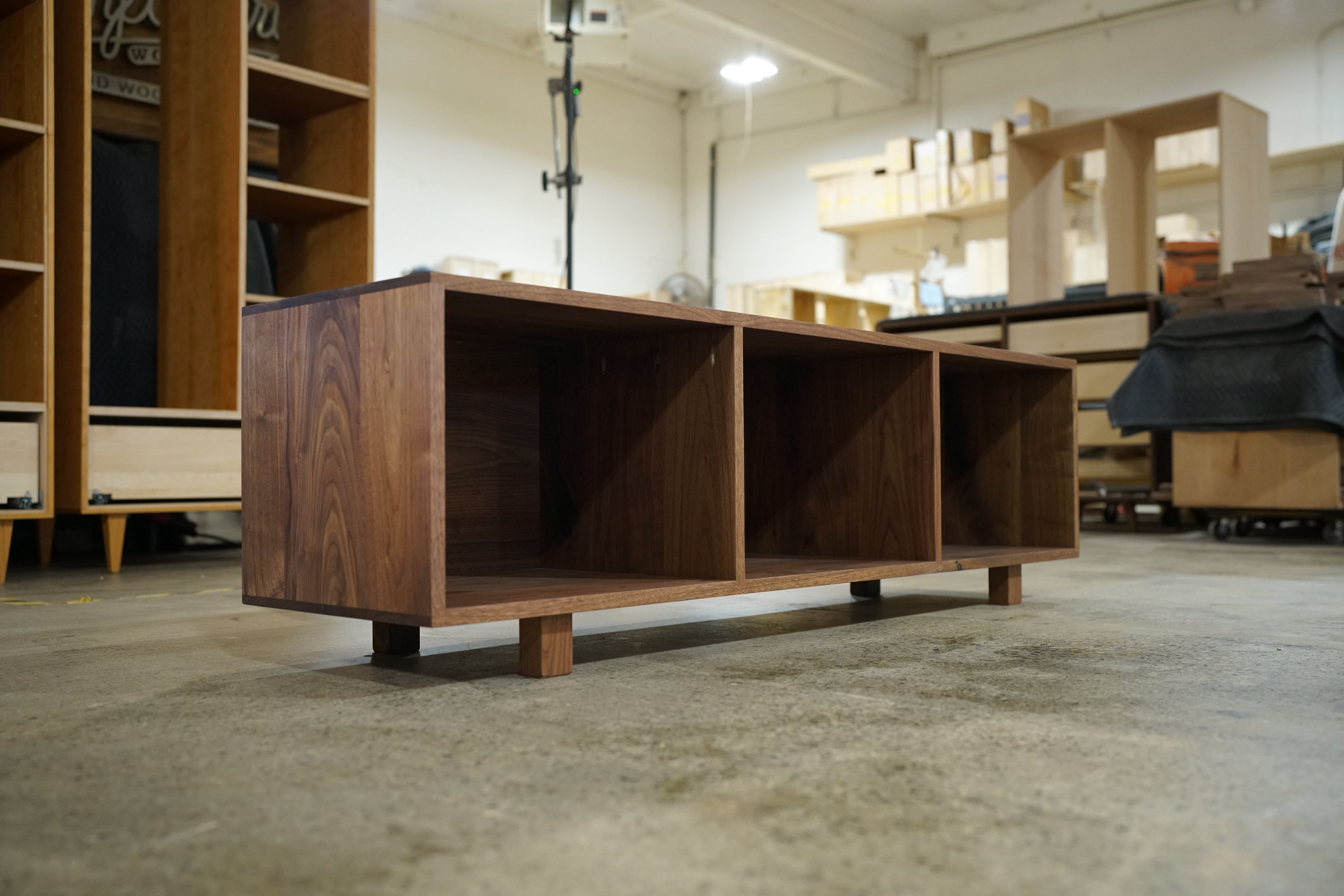 Cubby Bench, in Walnut 60"W