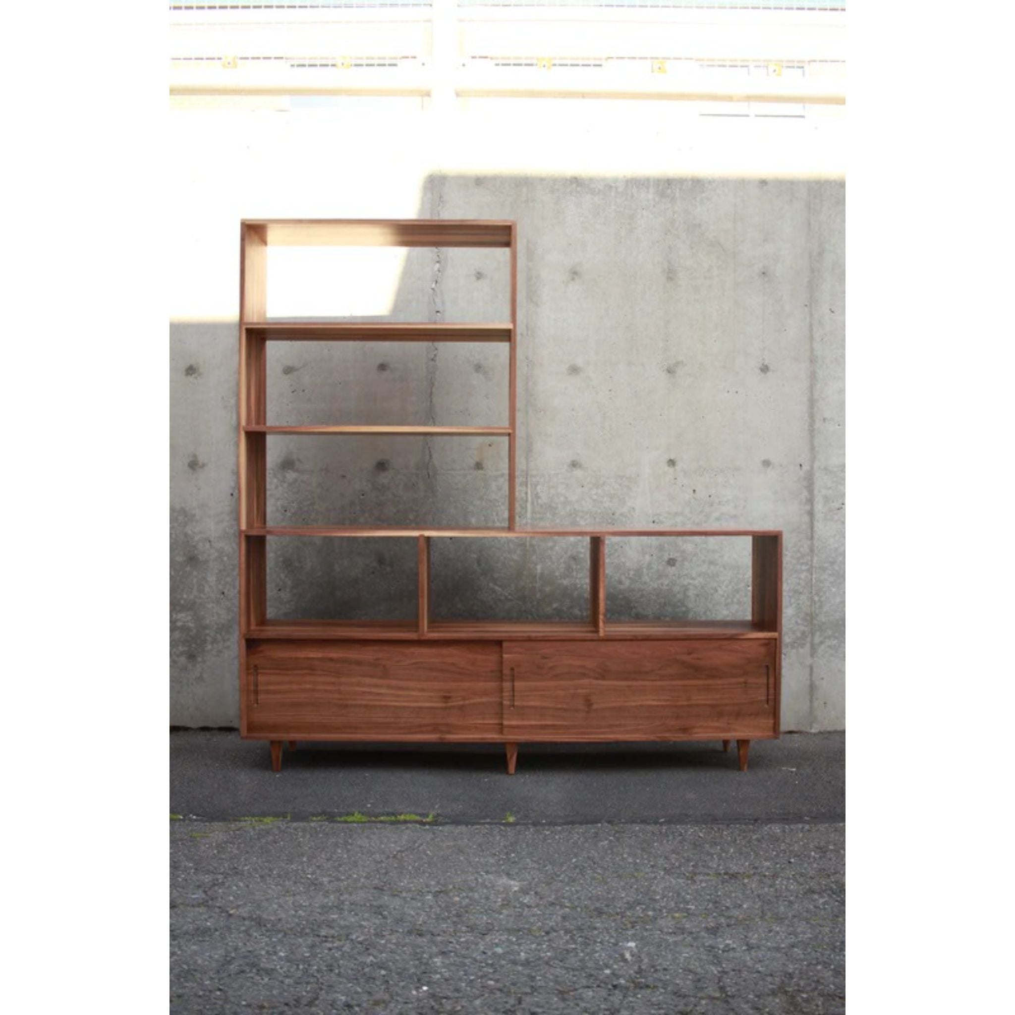 Danielson Vinyl Console CN96 Front View by Tomfoolery Wood Co