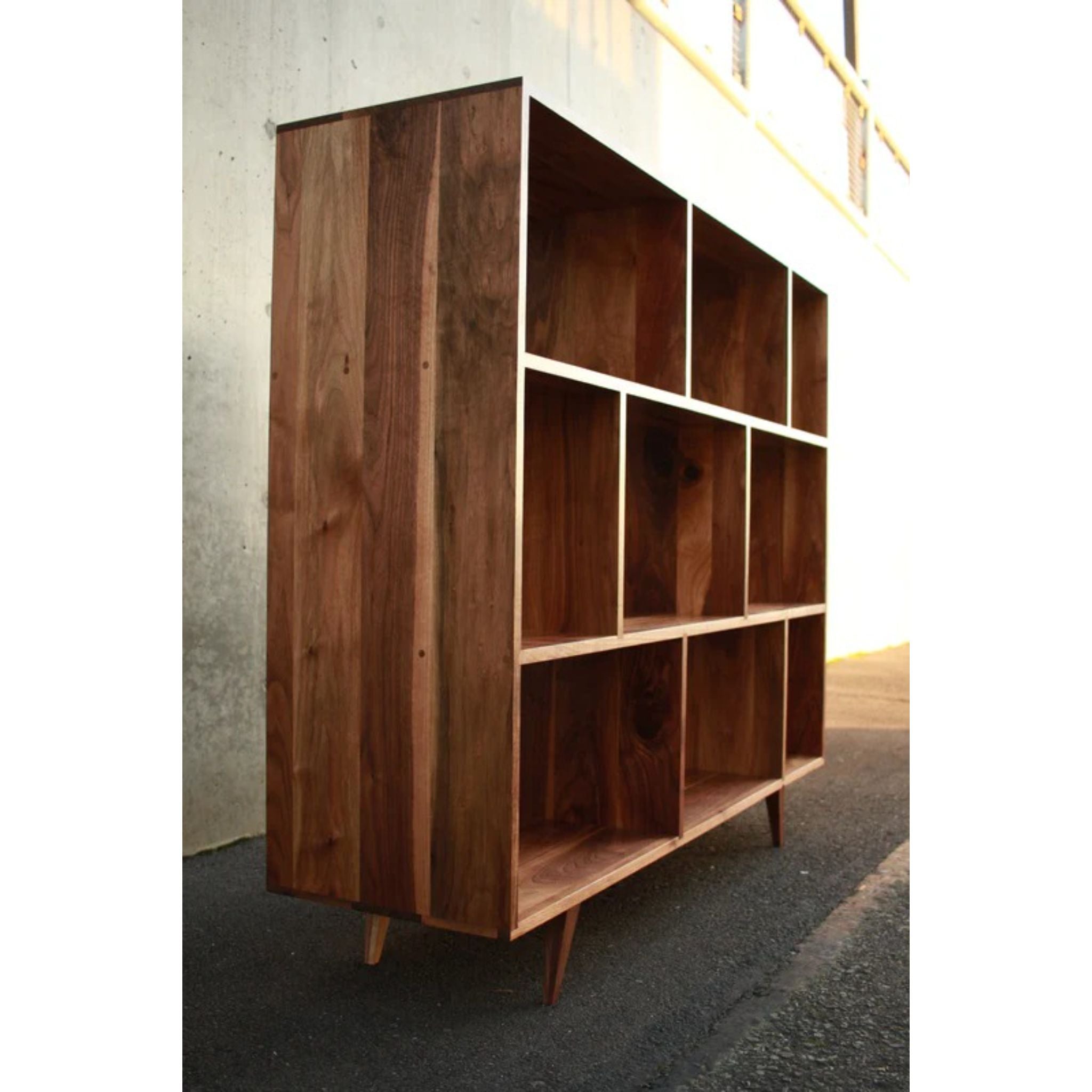 DeBoer Vinyl Console CN95 Left Side View by Tomfoolery Wood Co