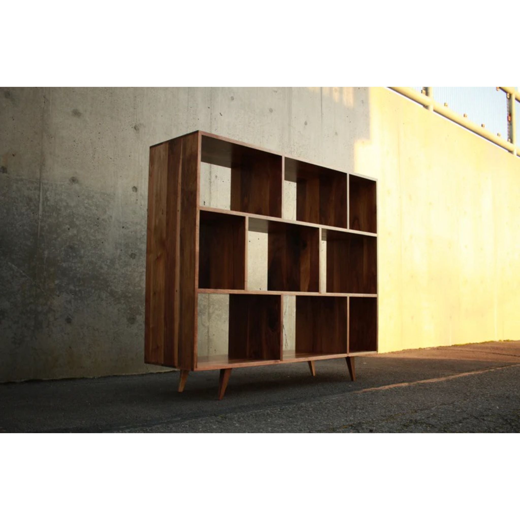 DeBoer Vinyl Console CN95 Side View by Tomfoolery Wood Co