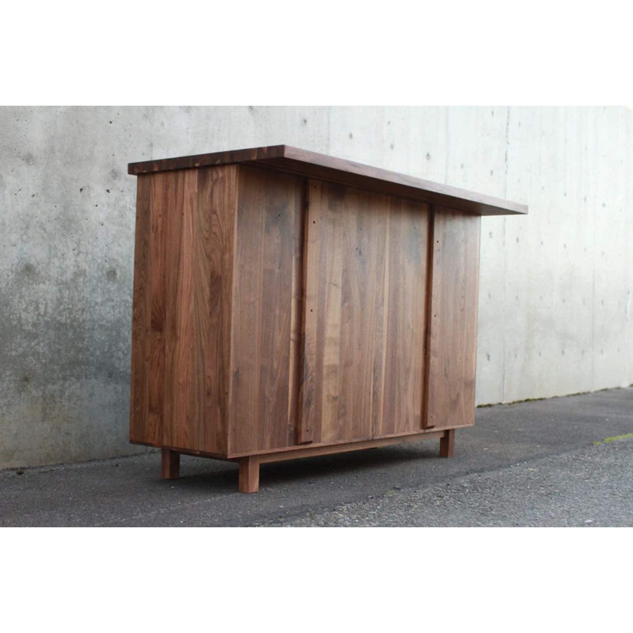 Dellinger Wine Bar BR08 Back Side View by Tomfoolery Wood Co