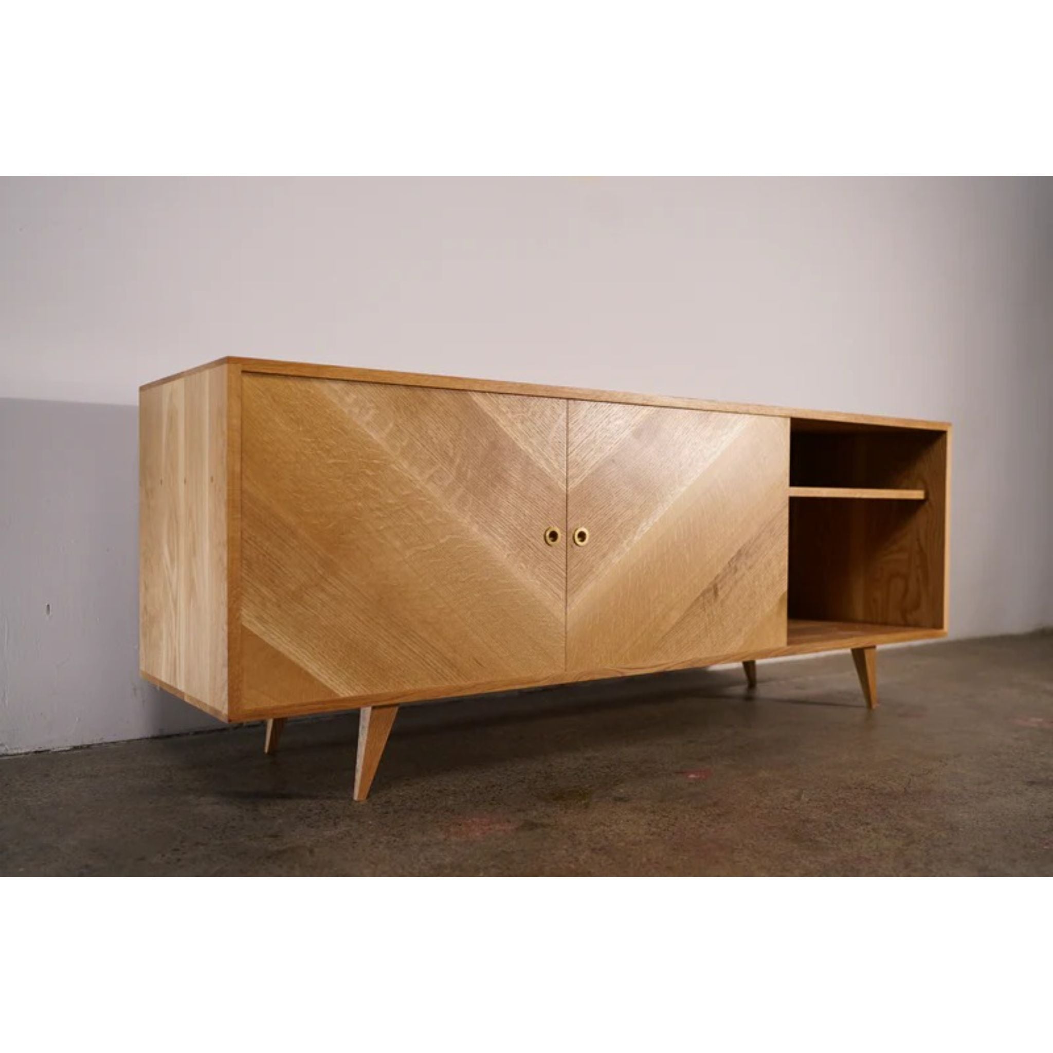 Dutzer Console CN65 Full View by Tomfoolery Wood Co