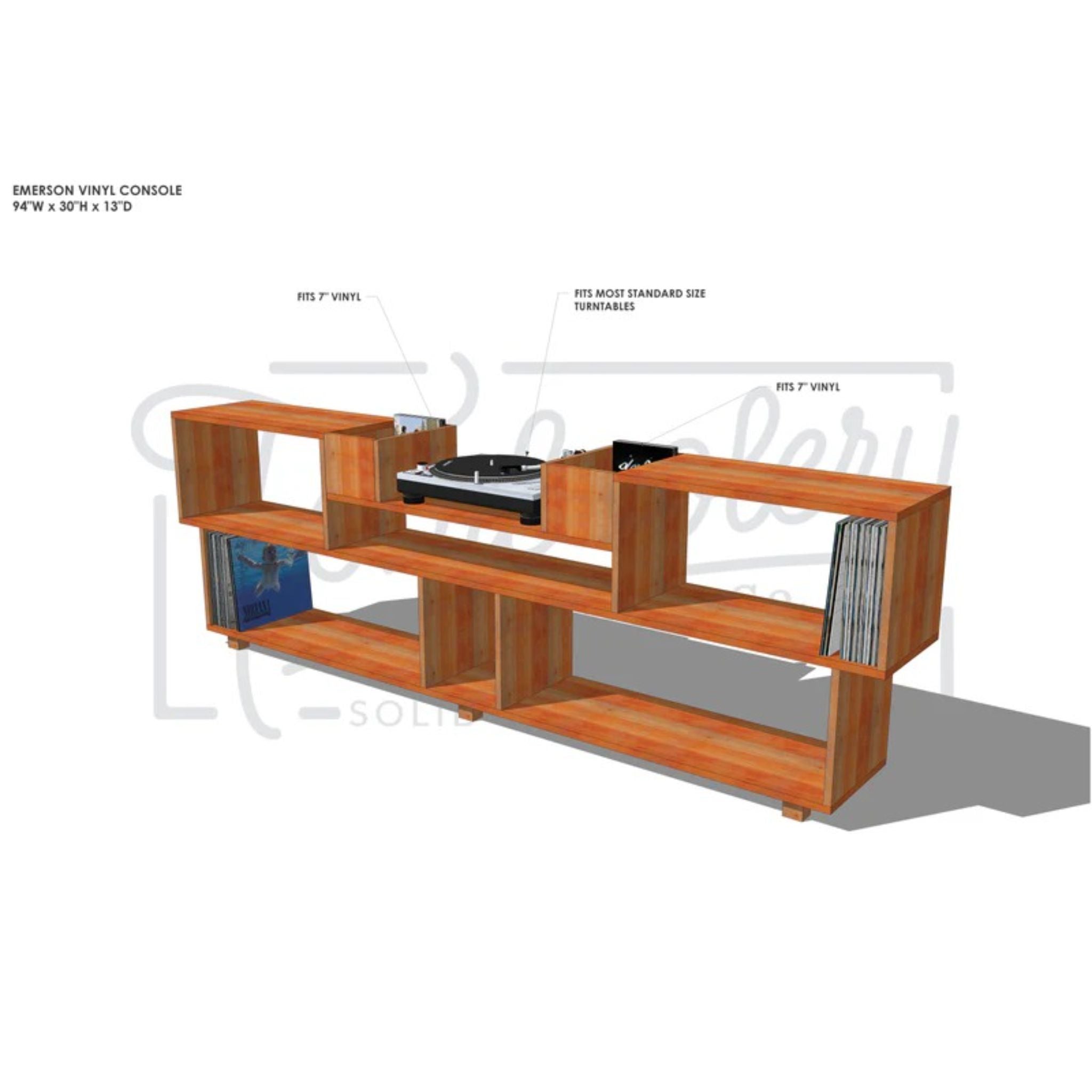 Emerson Vinyl Console CN81 Fitins by Tomfoolery Wood Co