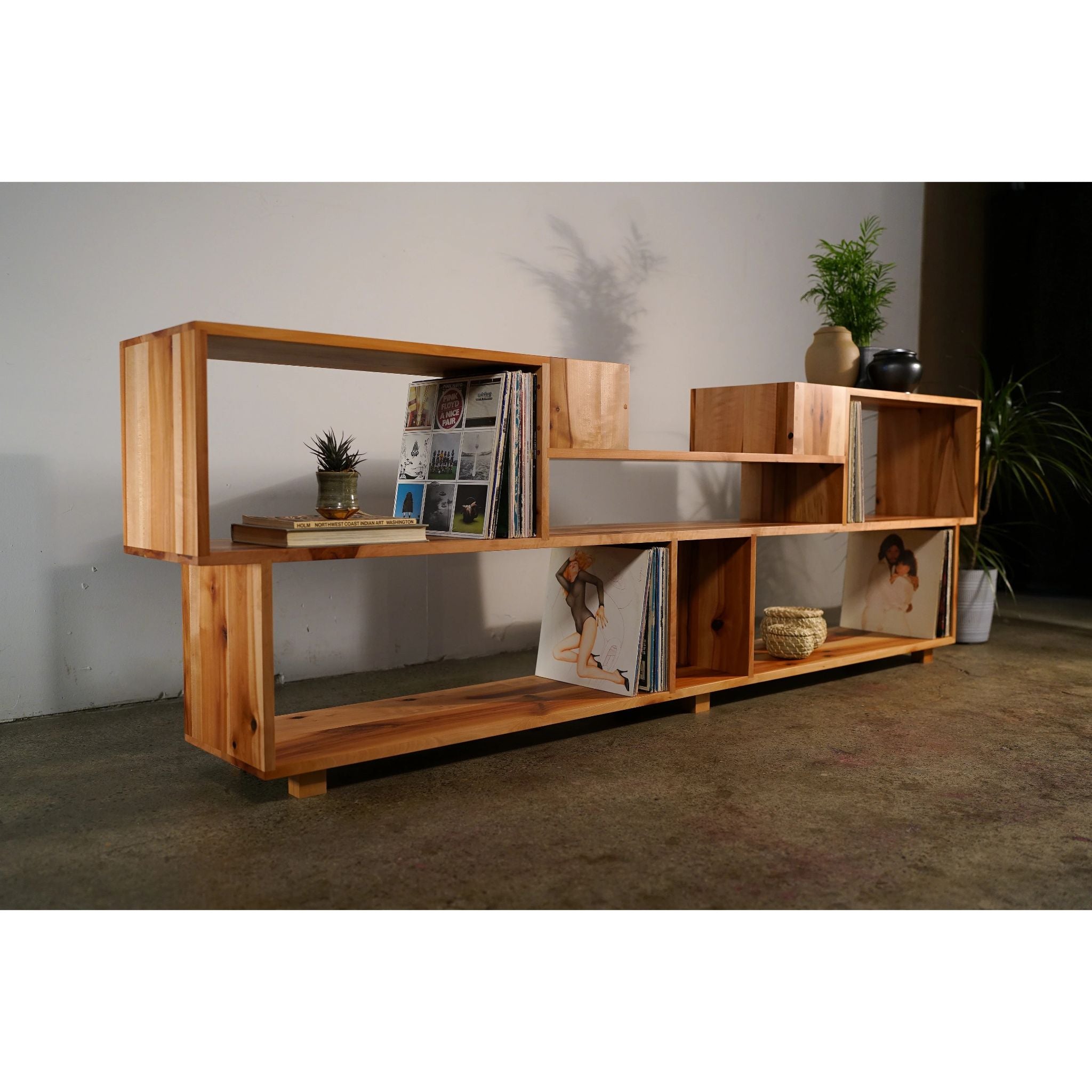 Emerson Vinyl Console CN81 Full Side View by Tomfoolery Wood Co
