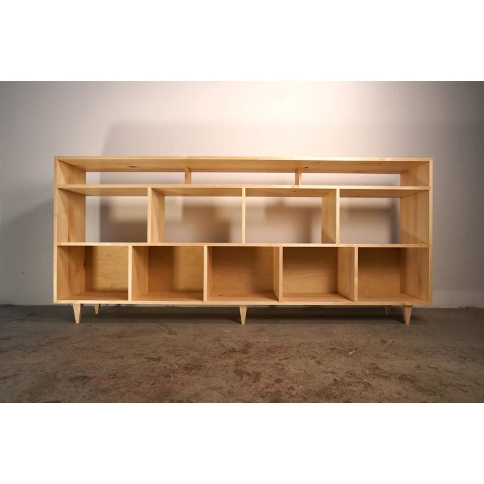 Fields Vinyl Console 90 W CN79 Front View by Tomfoolery Wood Co