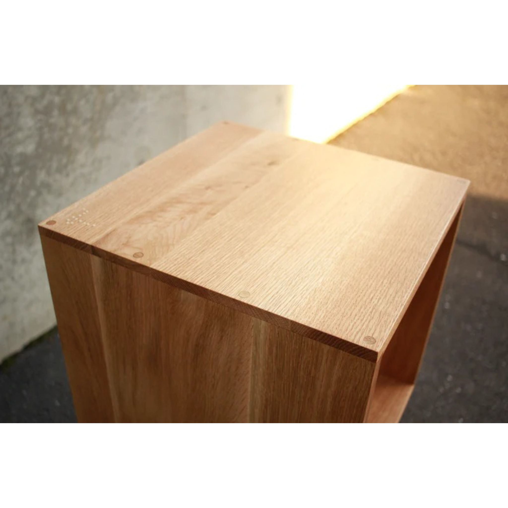 Filipe Vinyl Cubby CN104 Top Side View by Tomfoolery Wood Co