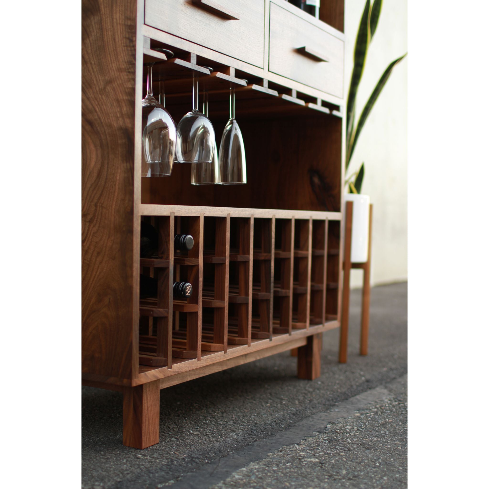 Frisby Wine Bar BN10 Left Side View by Tomfoolery Wood Co