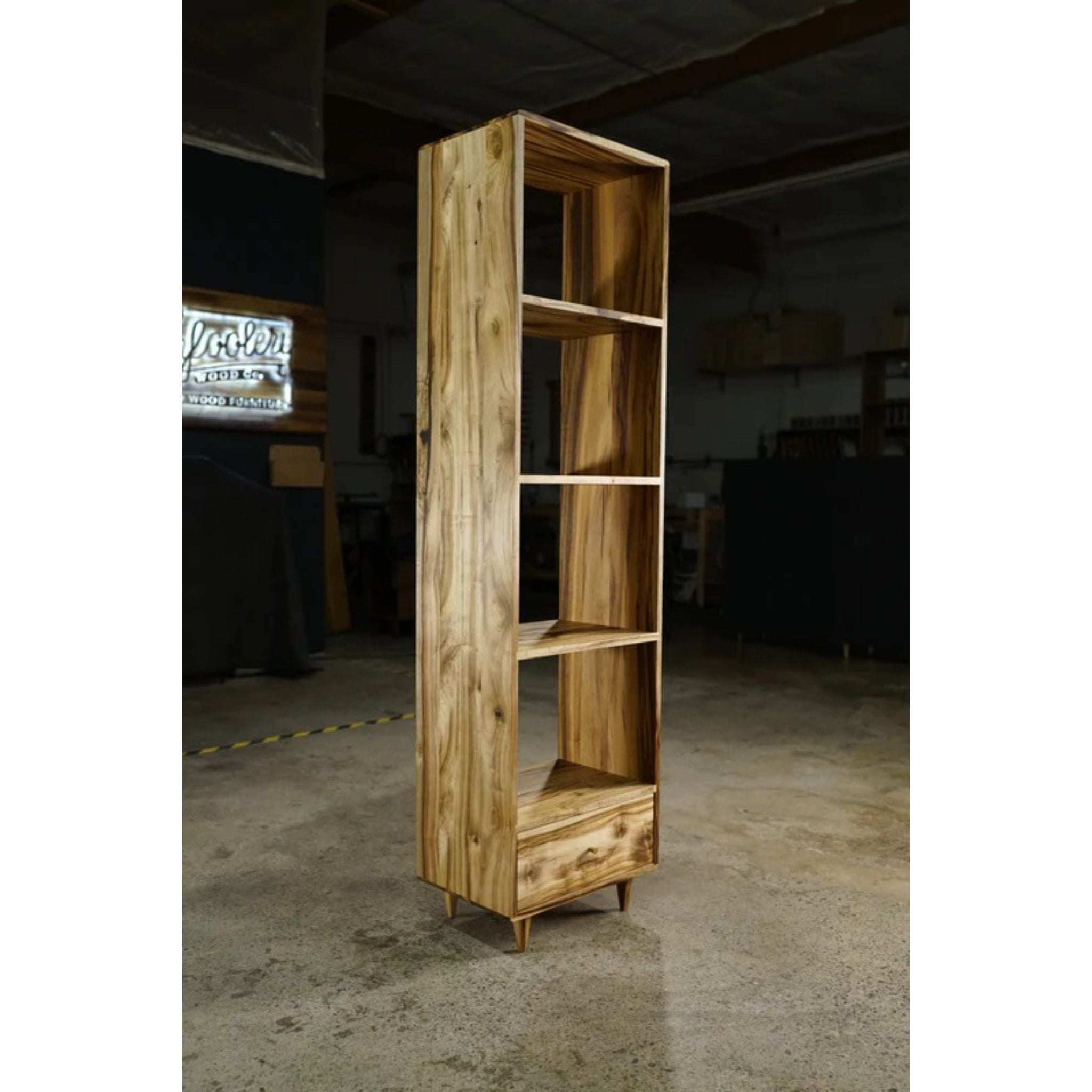 Fullstack Bookcase 2.0 BC05 Full View by Tomfoolery Wood Co
