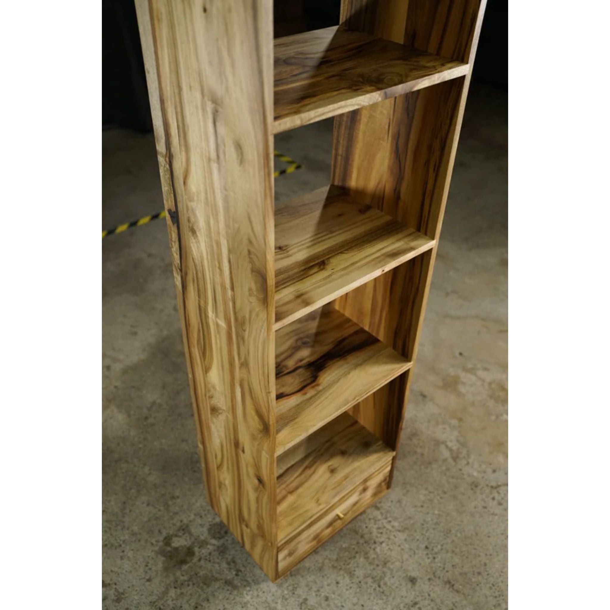 Fullstack Bookcase 2.0 BC05 Left View by Tomfoolery Wood Co