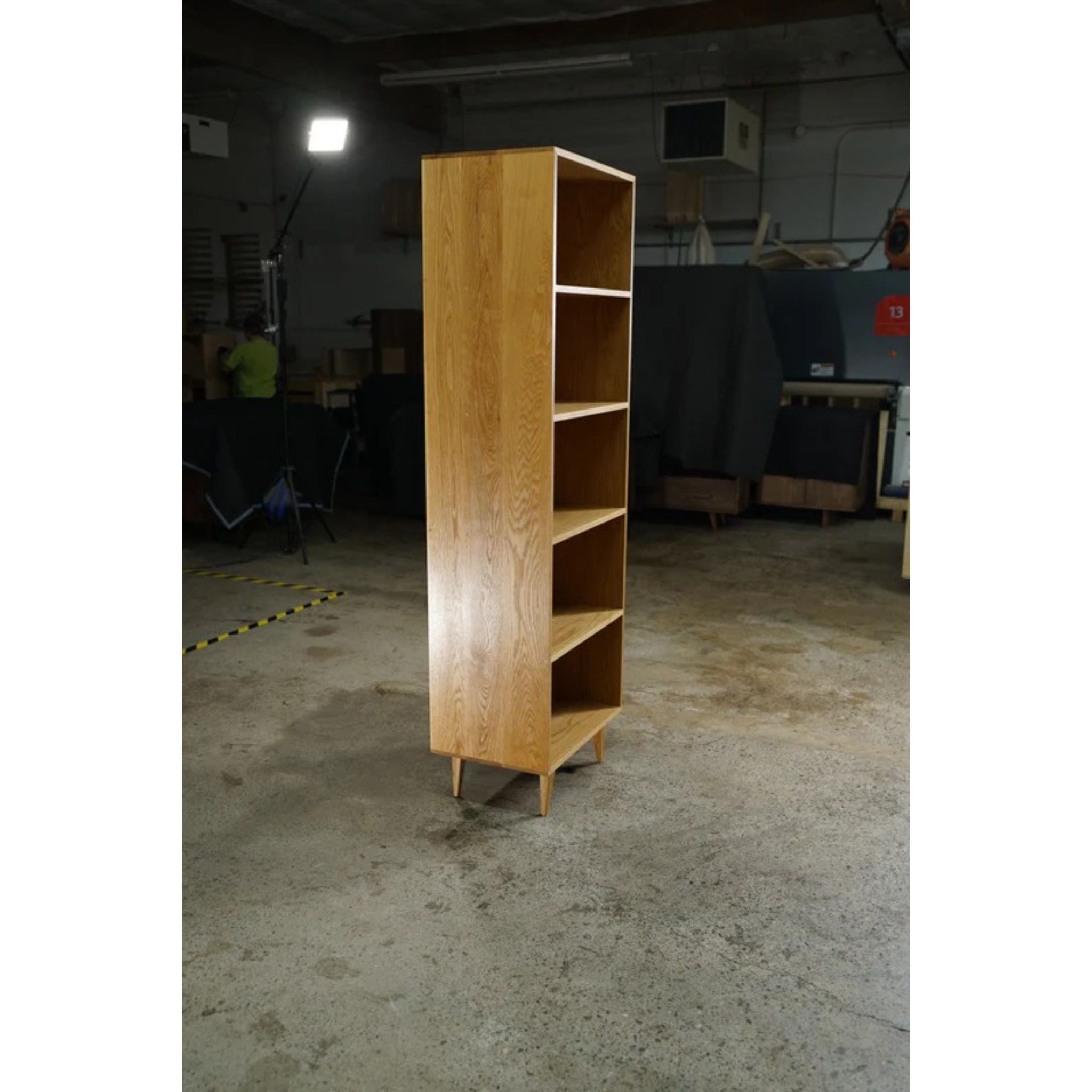 Fullstack Bookcase (Alt) BC06 Left Side View by Tomfoolery Wood Co