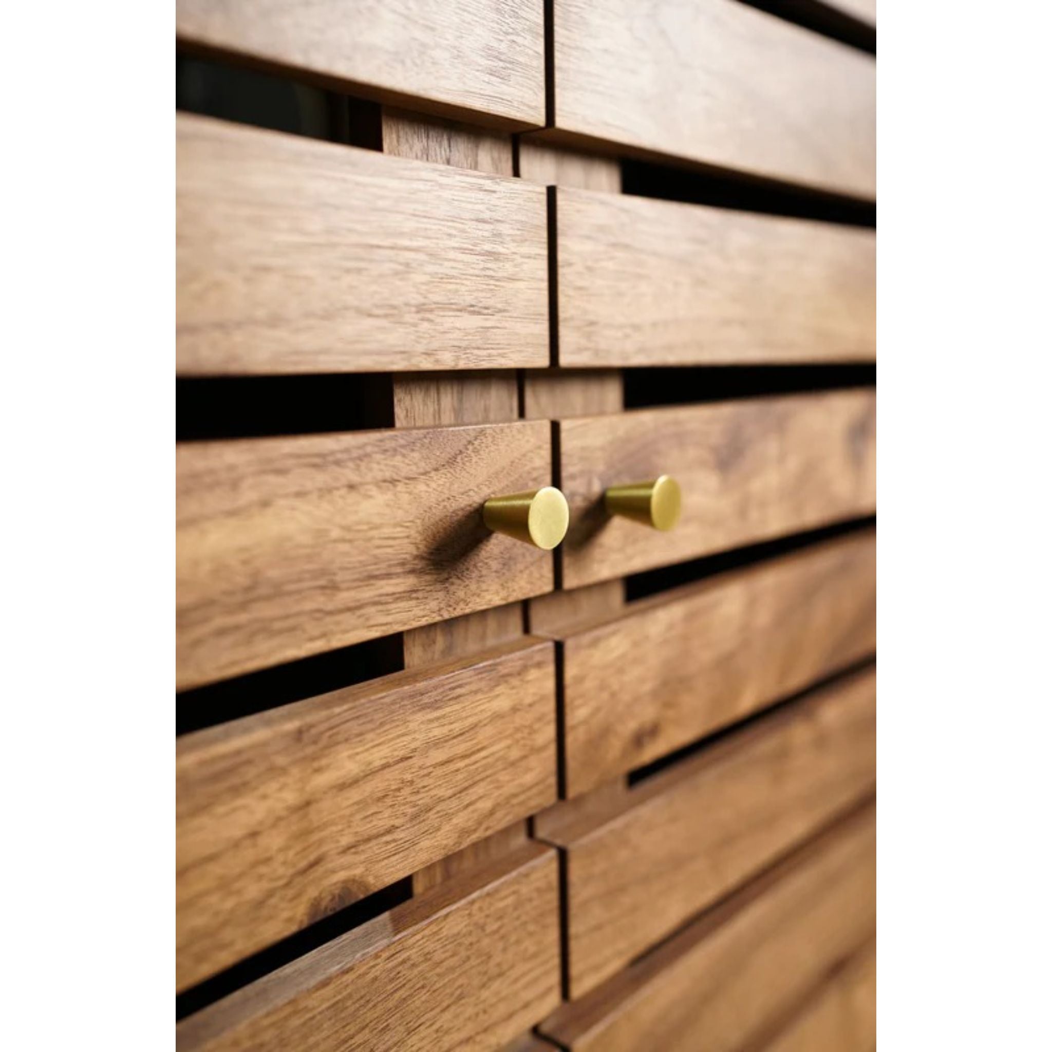 Fulton Floor Cabinet CB03 Handle Closeup View by Tomfoolery Wood Co