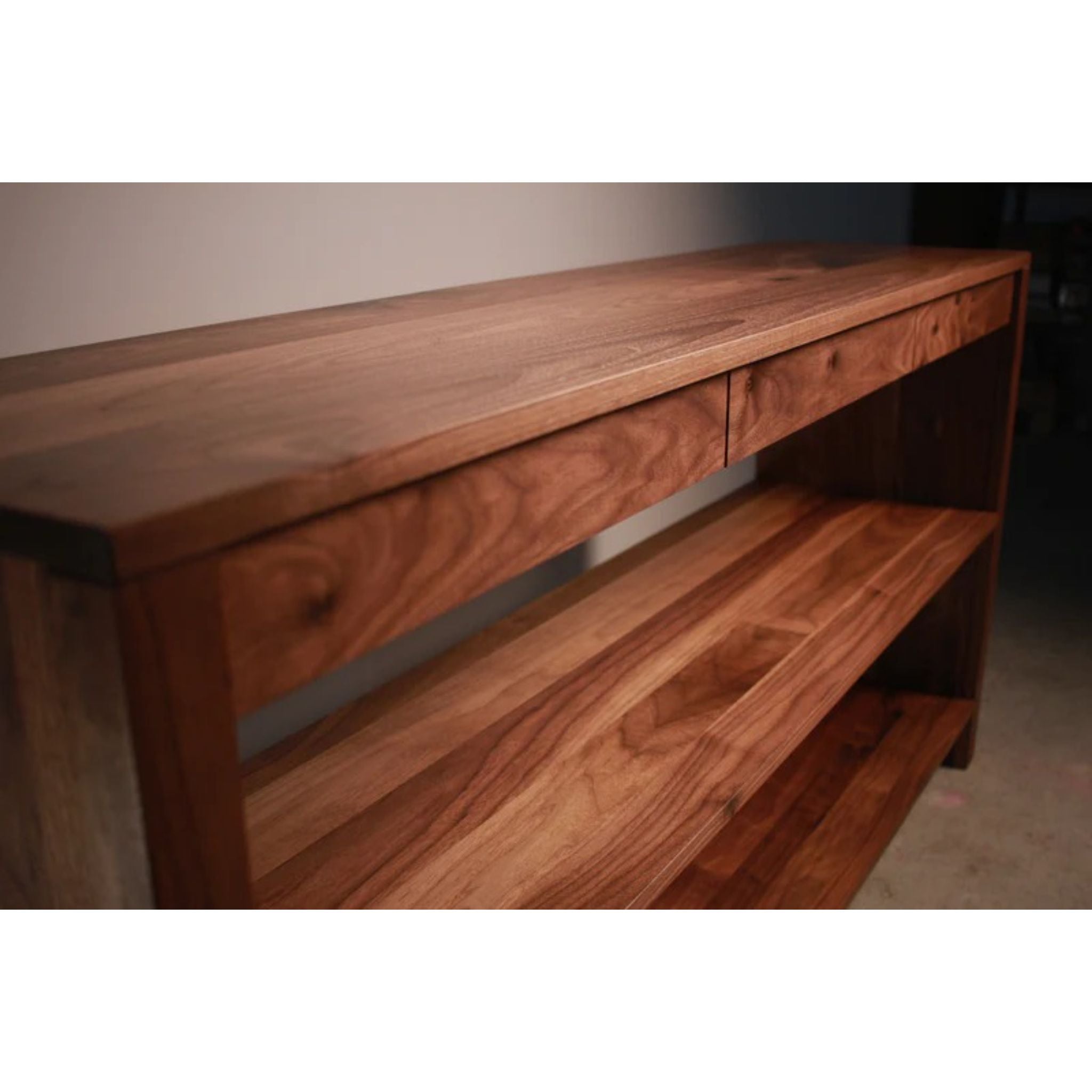 Ghooray Bookcase BC20 Top Side View by Tomfoolery Wood Co