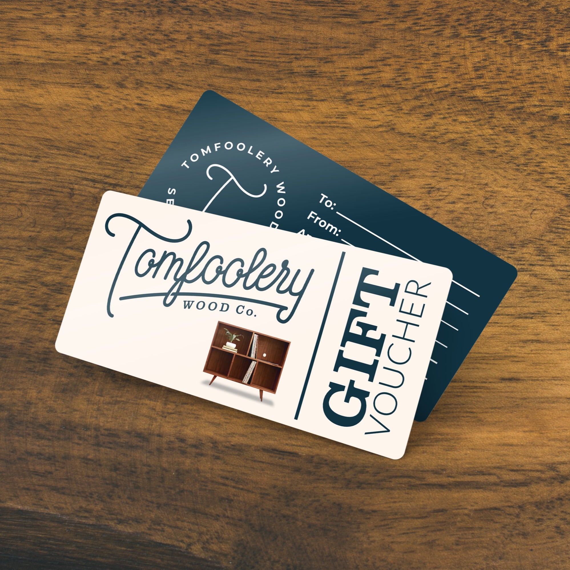 Gift Voucher Holiday Gift Card by Tomfoolery Wood Co