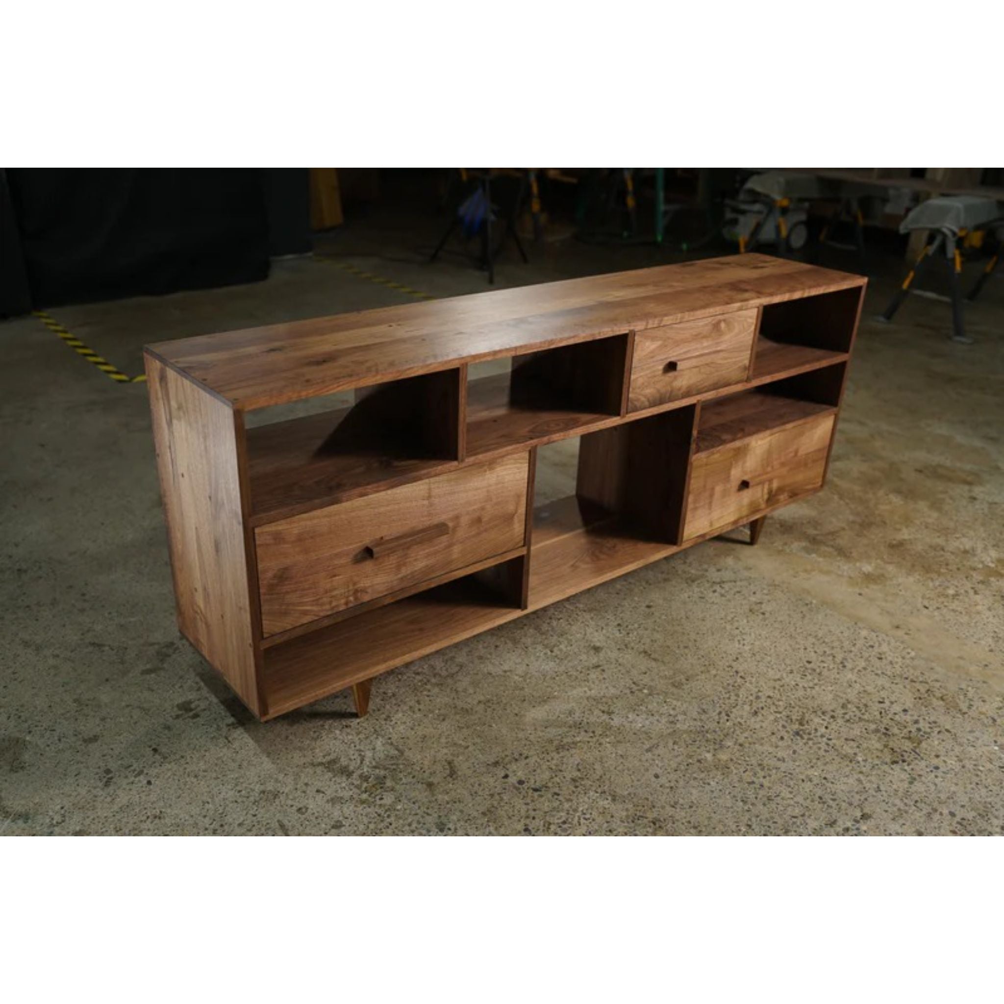 Guenther Console CN64 Full Side View by Tomfoolery Wood Co