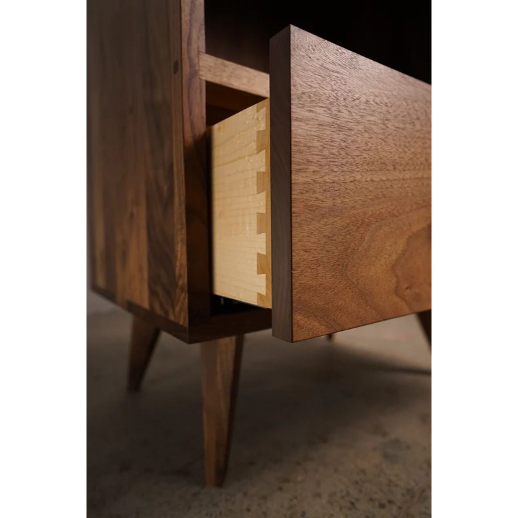 Halfstack Bookcase BC15 Drawer Closeup View by Tomfoolery Wood Co