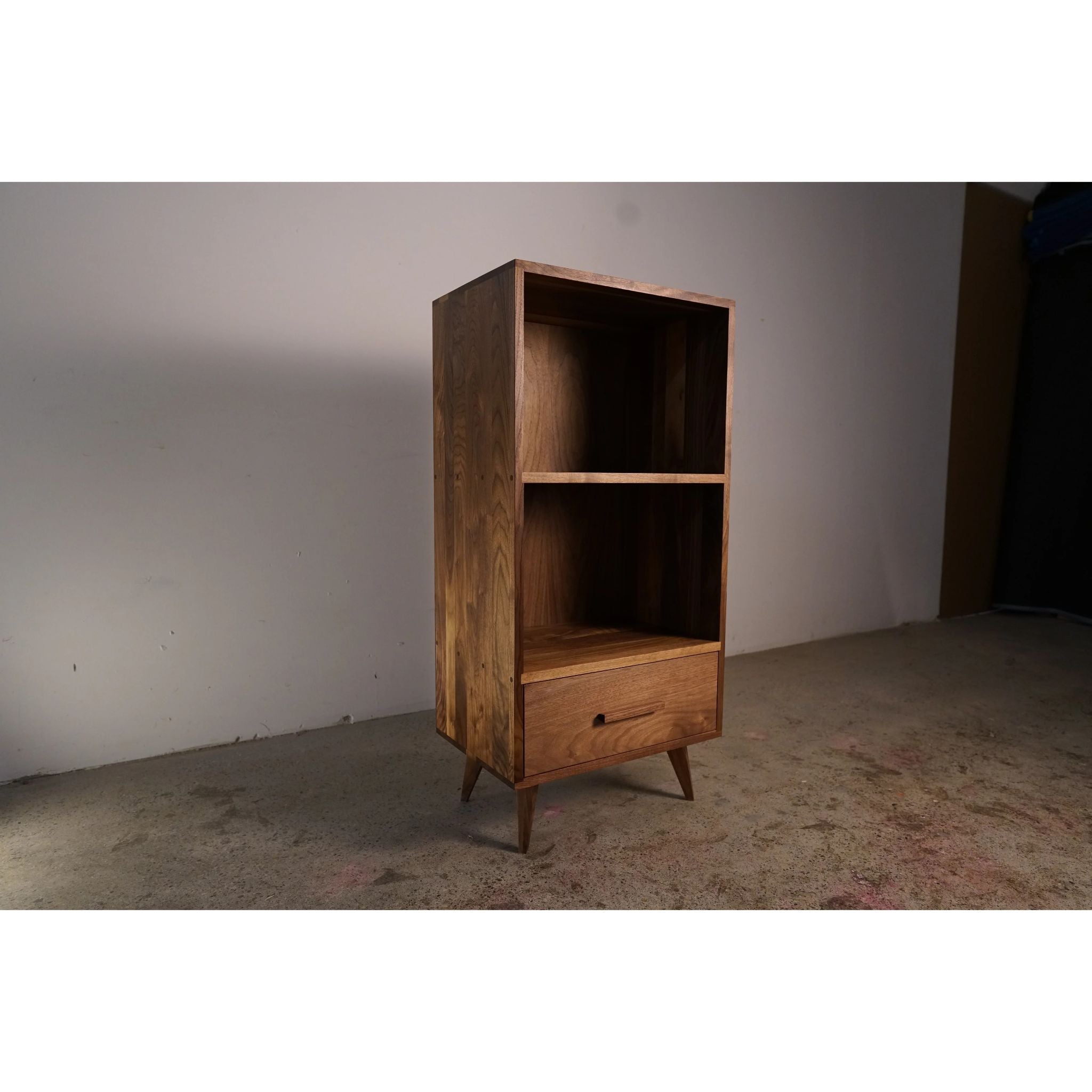 Halfstack Bookcase BC15 Front Left View by Tomfoolery Wood Co