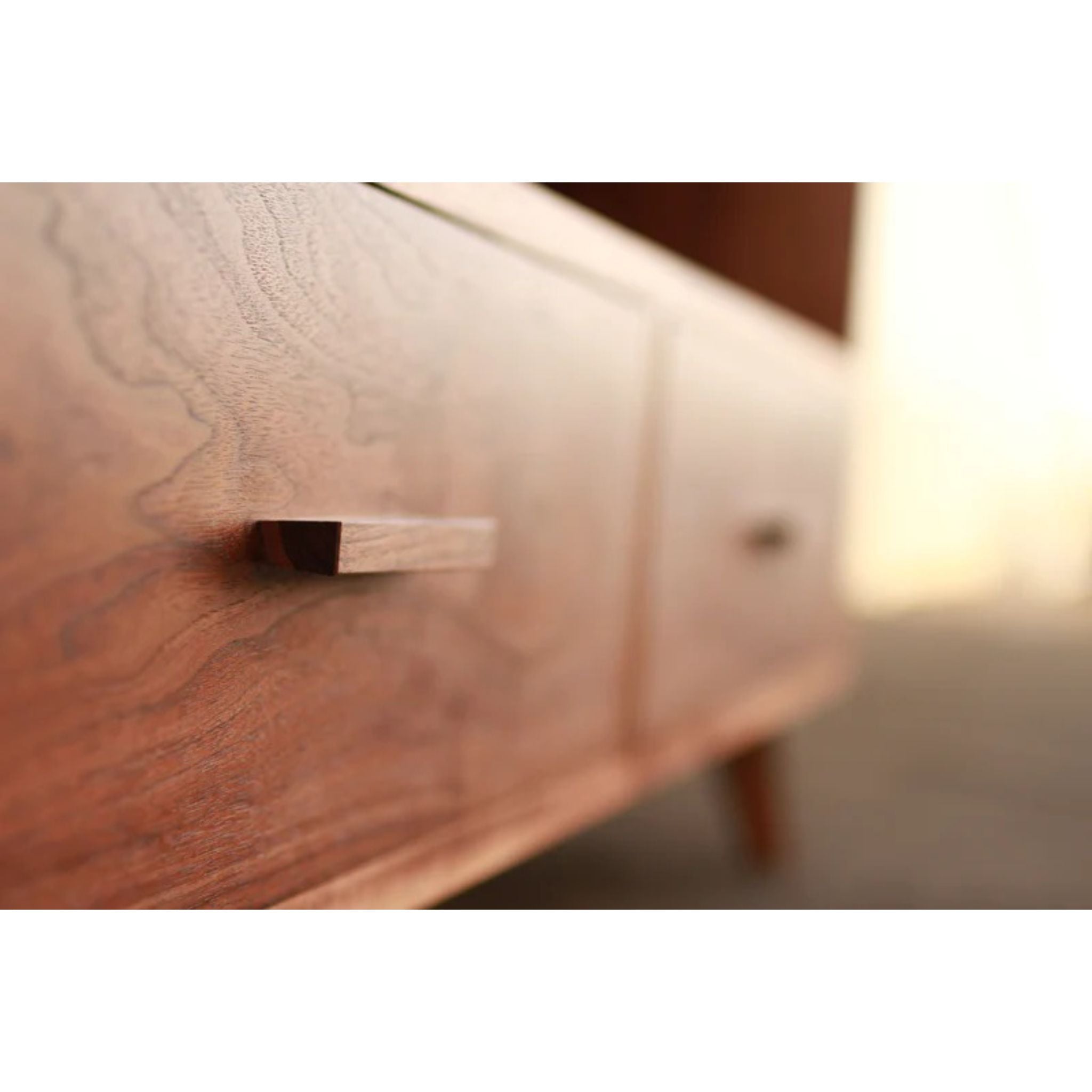 Halfstack Bookcase Double Wide BC39 Drawer Closeup View by Tomfoolery Wood Co