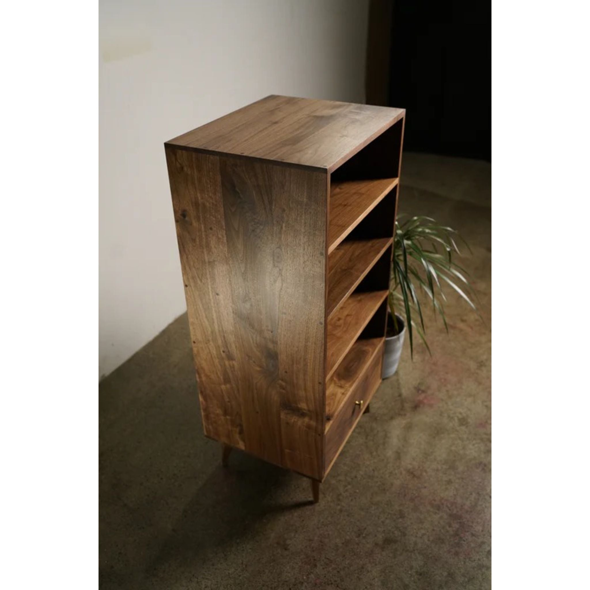 Halfstack Bookcase Lam Edition BC07 Top Left View by Tomfoolery Wood Co