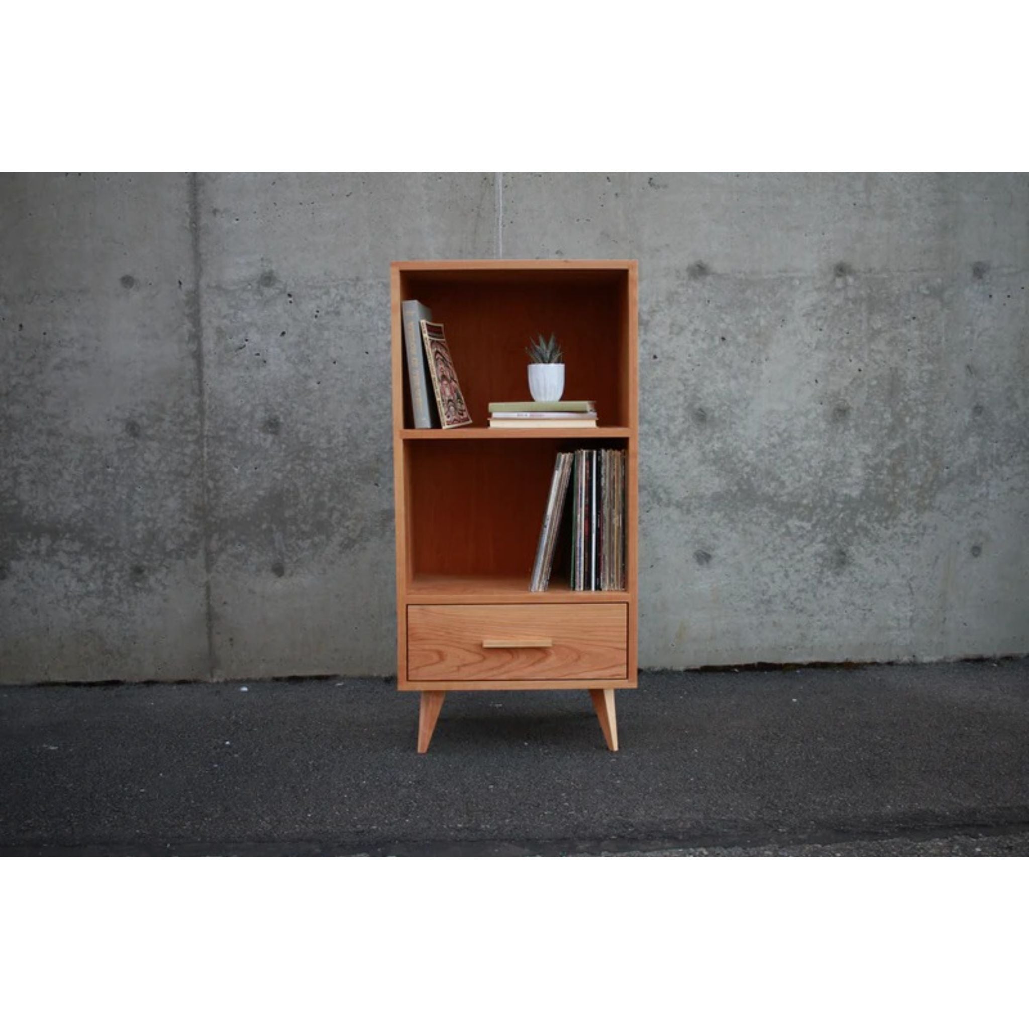 Halfstack Bookcase (TERTIARY) BC18 Front View by Tomfoolery Wood Co