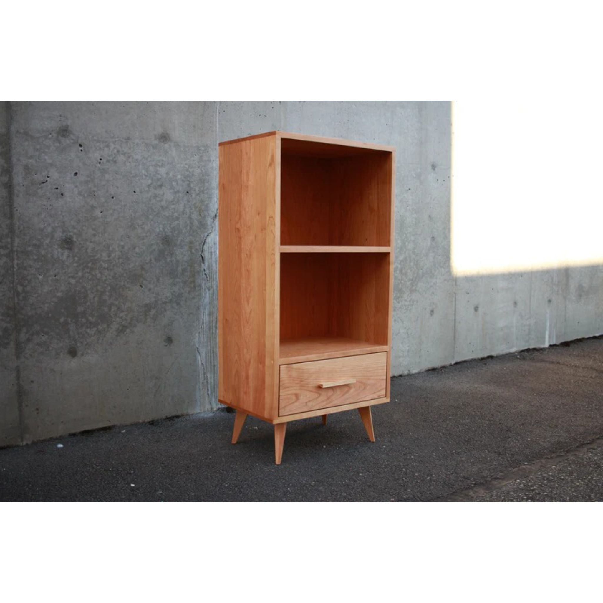 Halfstack Bookcase (TERTIARY) BC18 Side View by Tomfoolery Wood Co