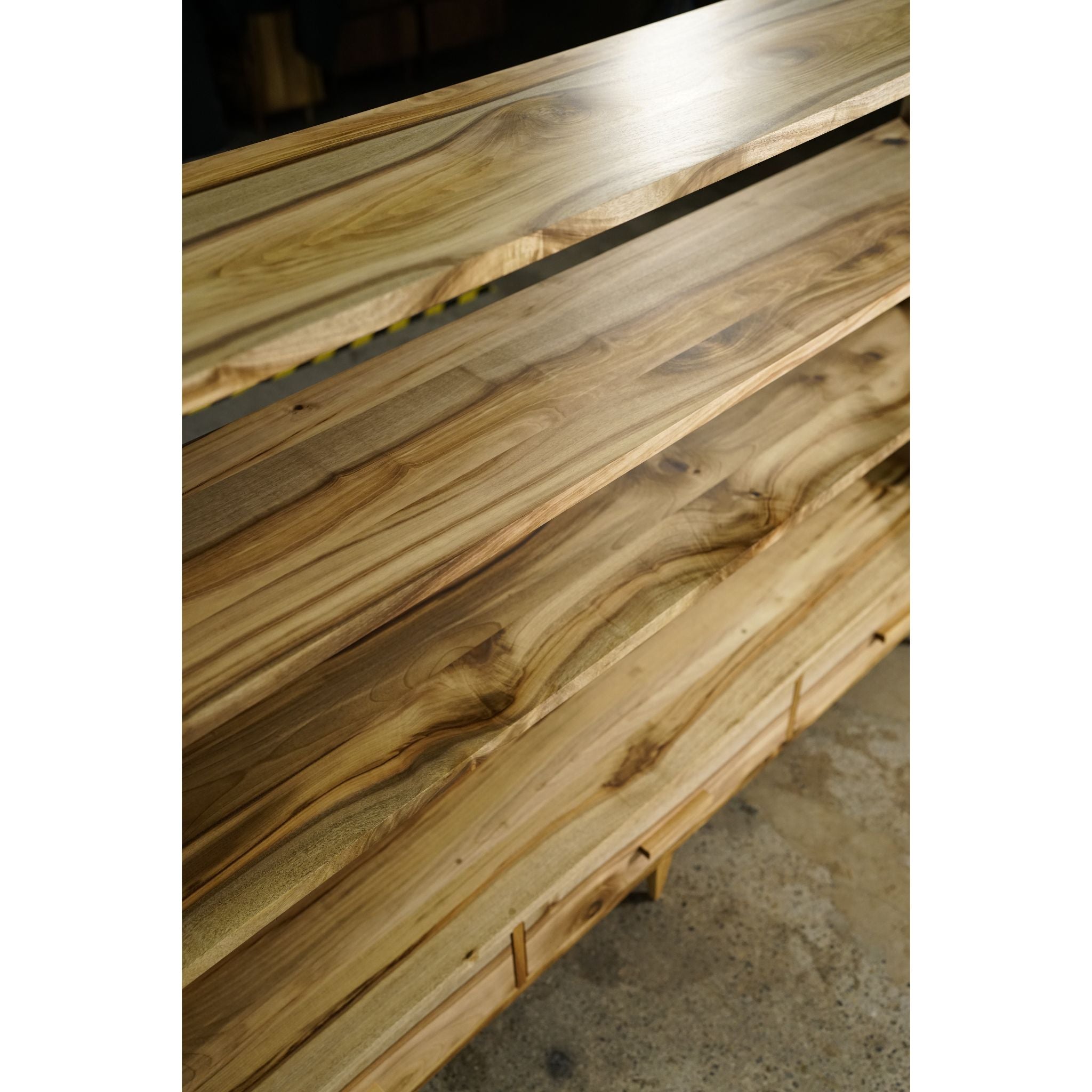 Halfstack Bookcase Triple Wide BC03 Top View by Tomfoolery Wood Co