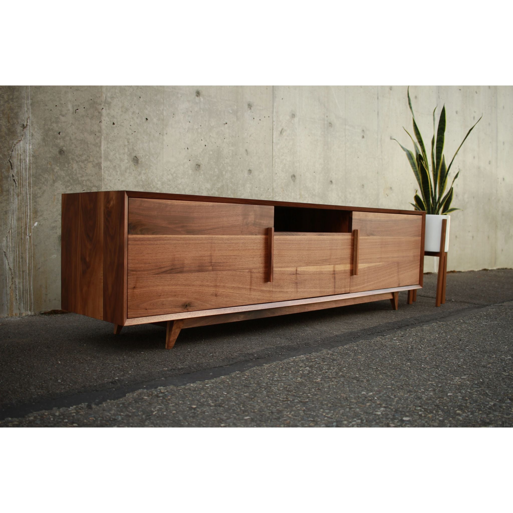 Hein Modern Console 2.0 CN74 Front Left View by Tomfoolery Wood Co