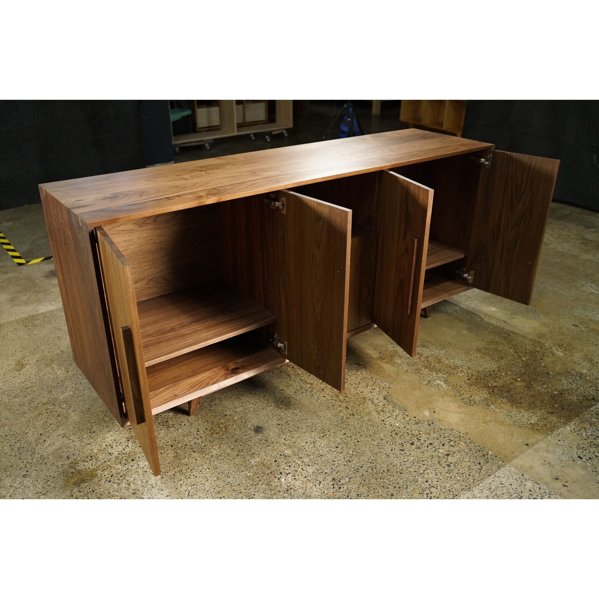 Hein Modern Console 4.0 CN11 Opened Doors View by Tomfoolery Wood Co
