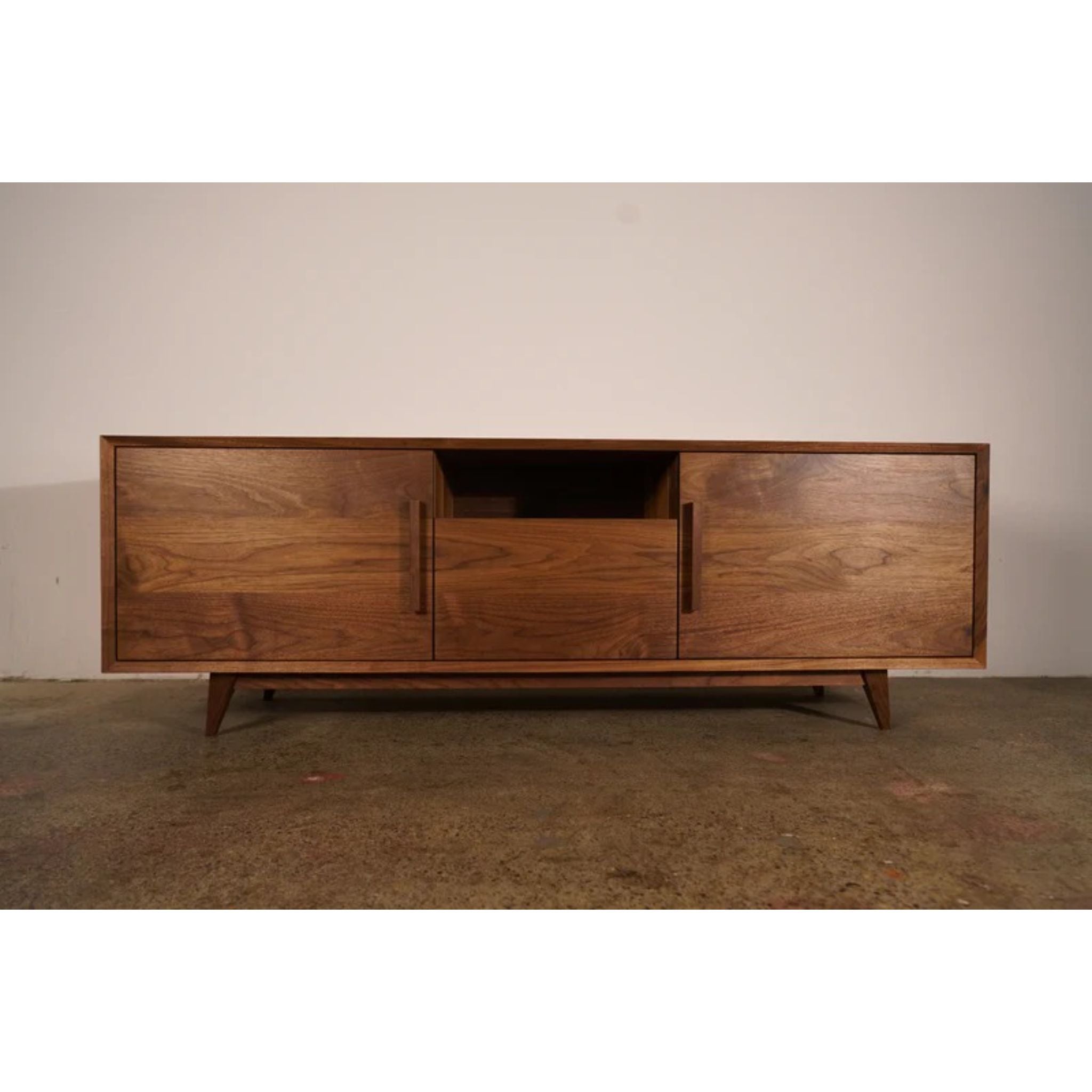 Hein Modern Console CN76 Front View by Tomfoolery Wood Co